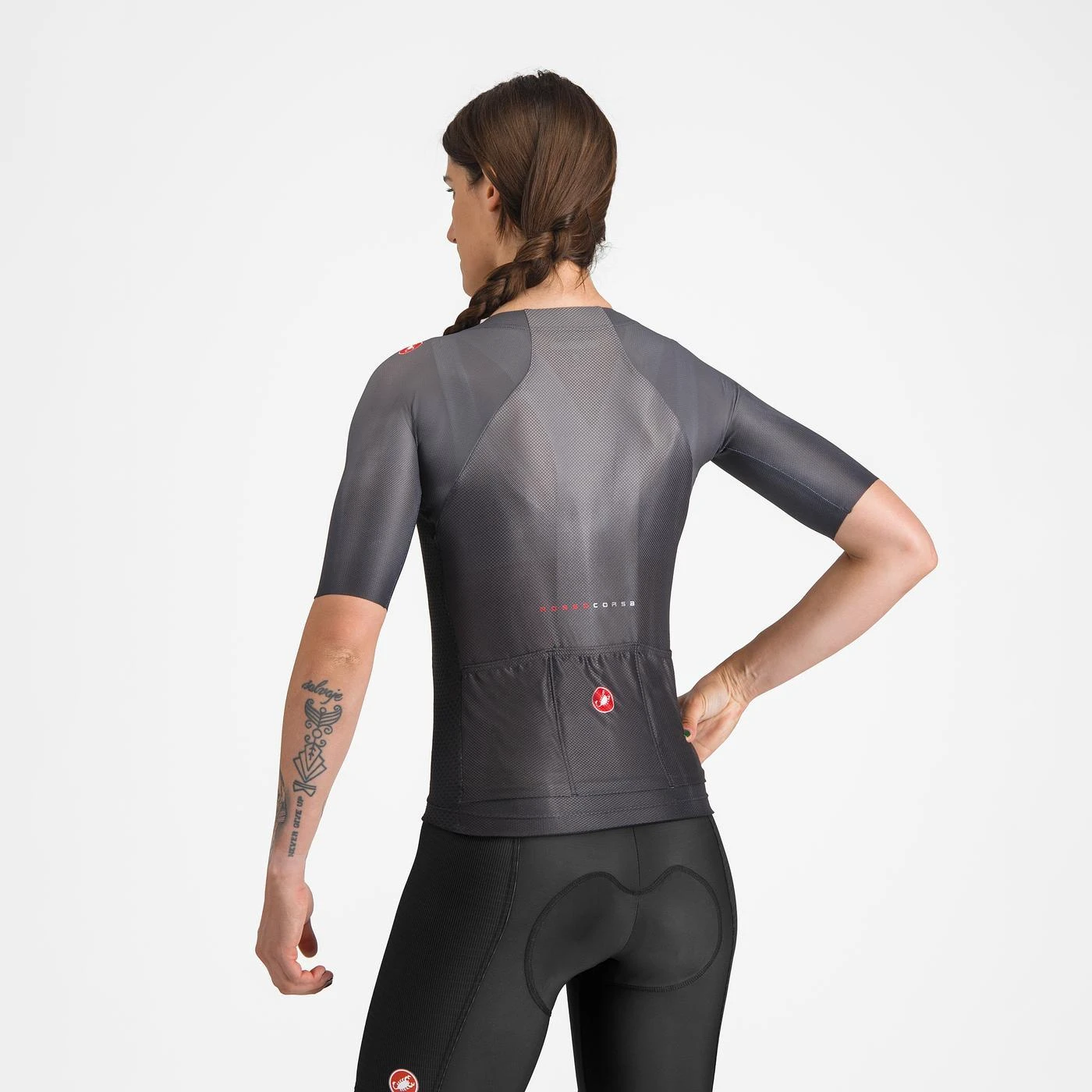 2. Tricou cu maneca scurta Castelli Climbers A C W, pentru femei, negru, XS Negru, XS