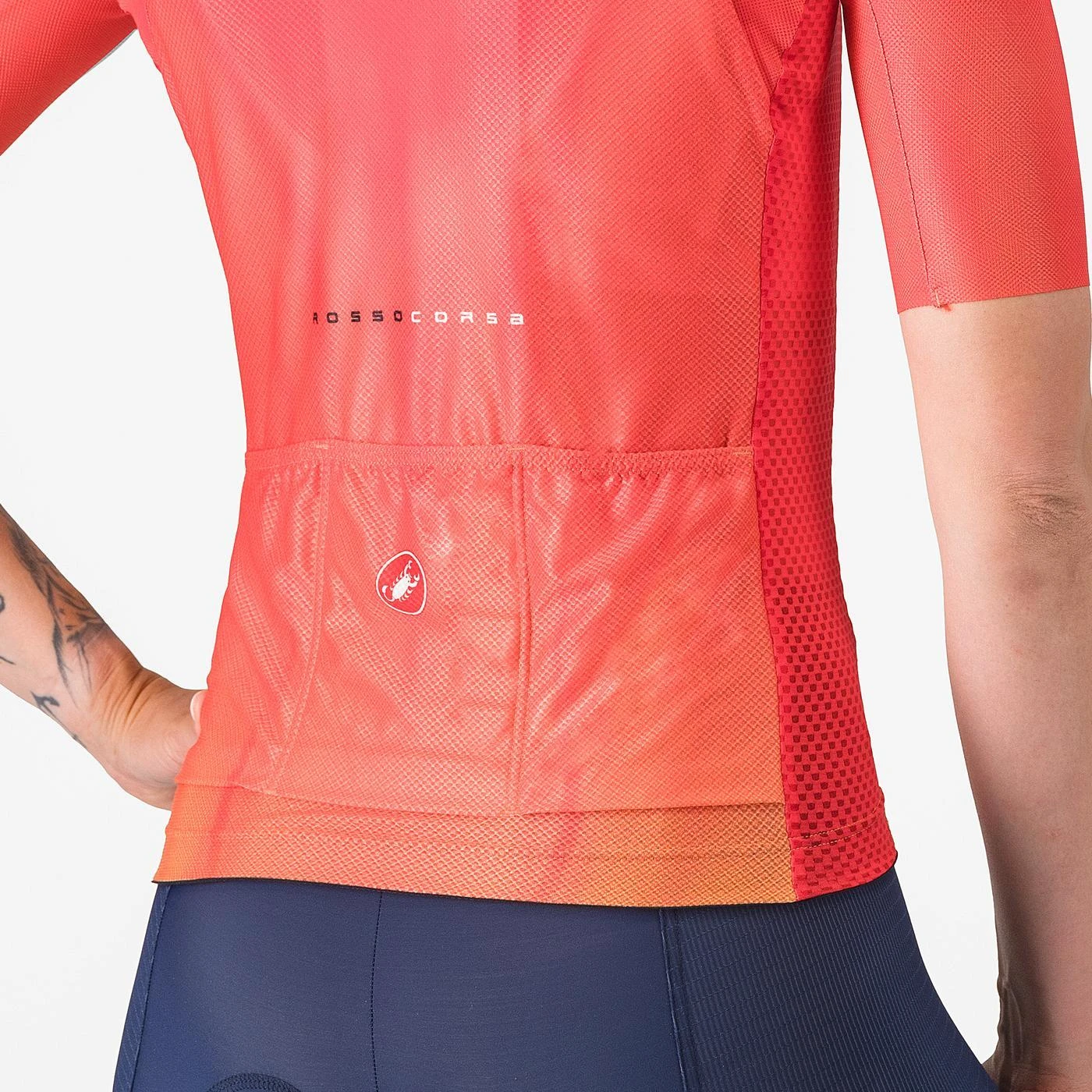 6. Tricou cu maneca scurta Castelli Climbers A C W, pentru femei, rosu hibiscus, XL Rosu Hibiscus, XL