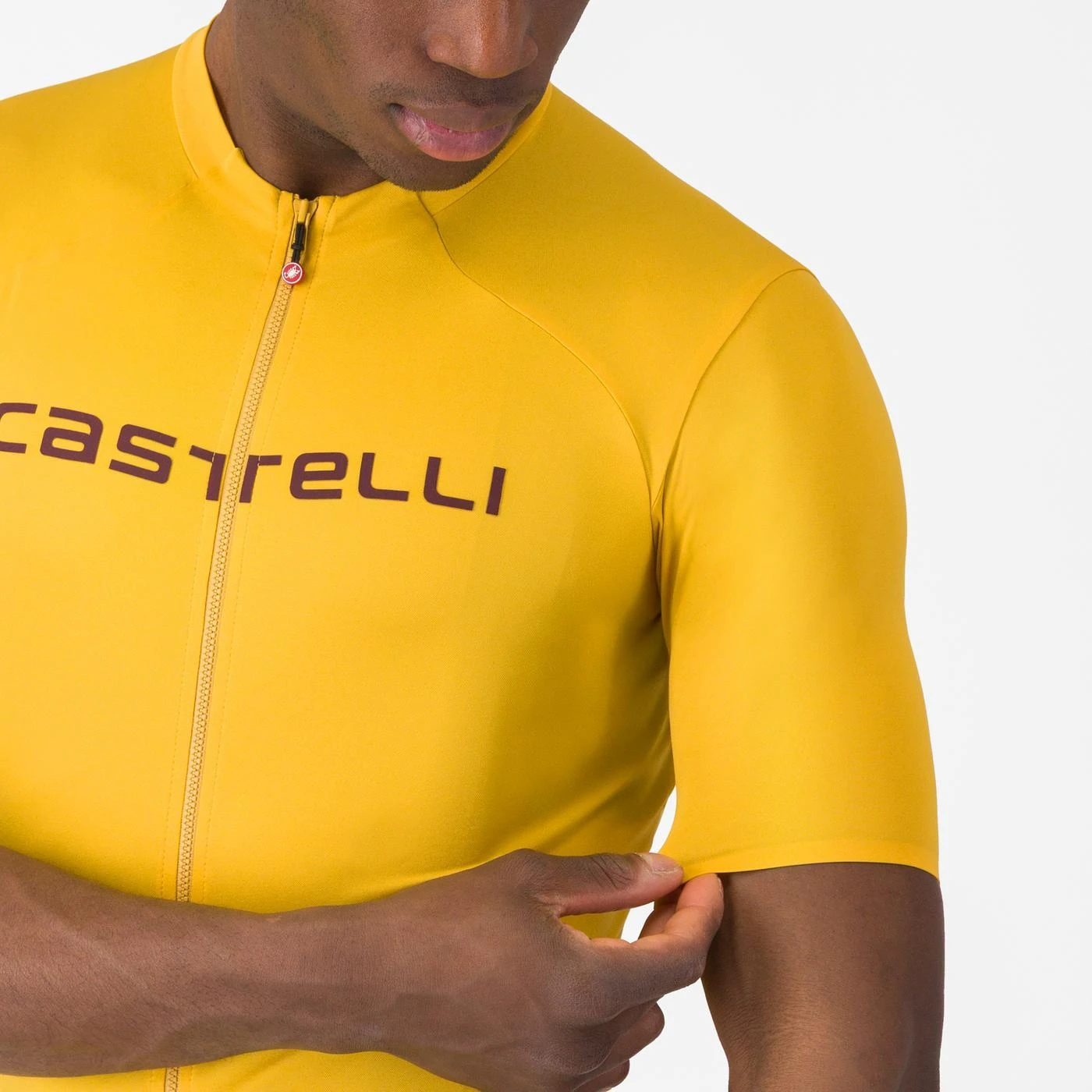 5. Tricou cu maneca scurta Castelli Elements, Galben Visiniu, XXL, resigilat