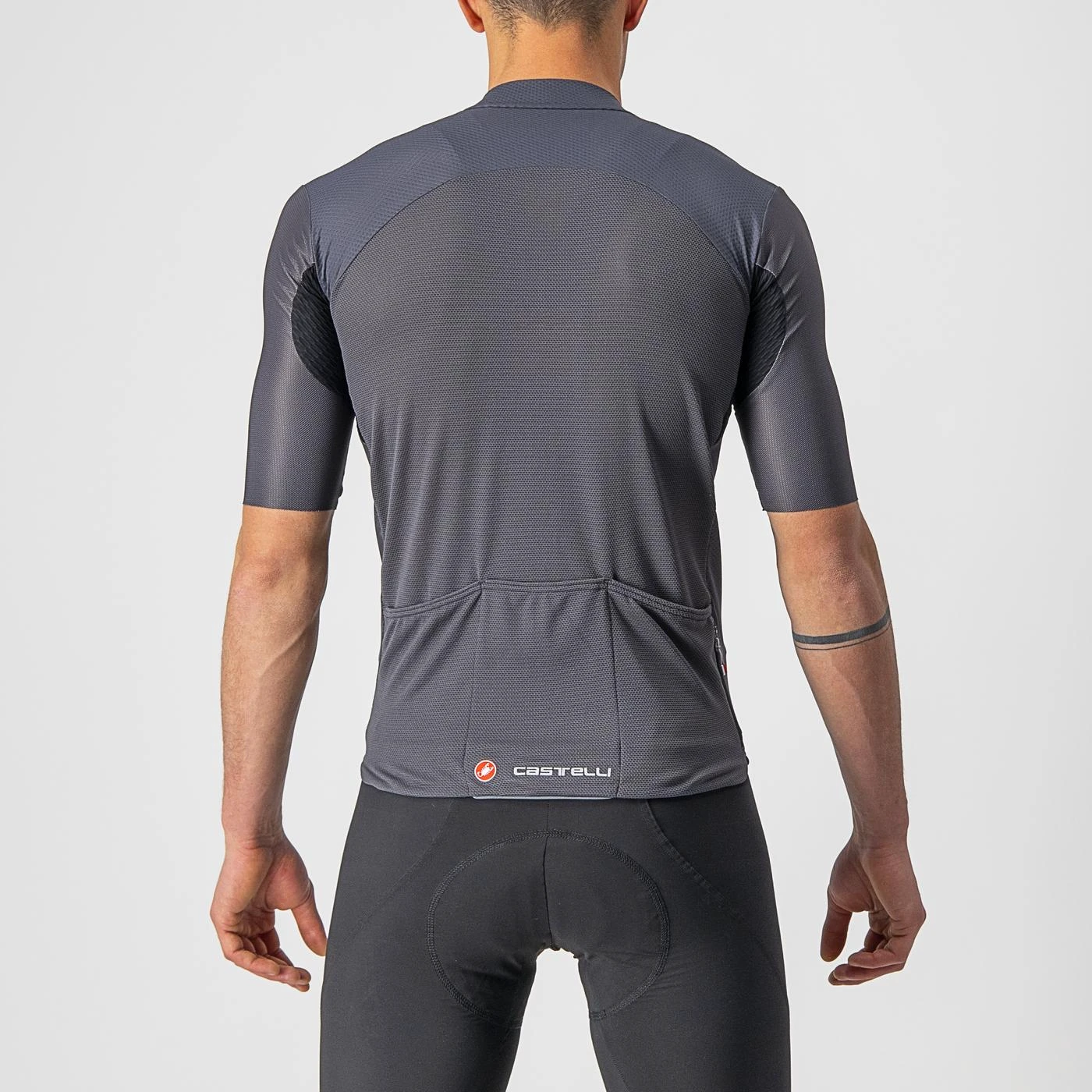 2. Tricou cu maneca scurta Castelli Endurance Elite, Antracit, XXXL XXXL, Antracit