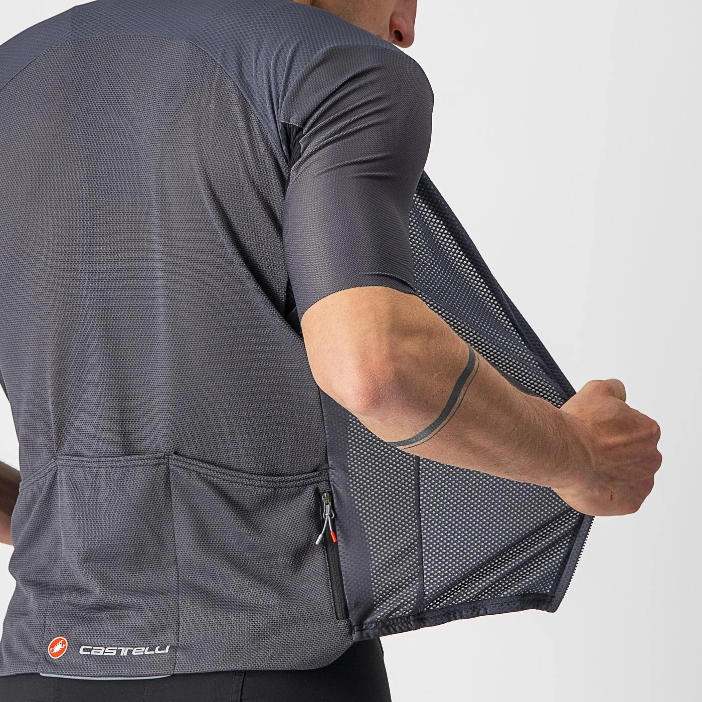 6. Tricou cu maneca scurta Castelli Endurance Elite, Antracit, XXXL XXXL, Antracit