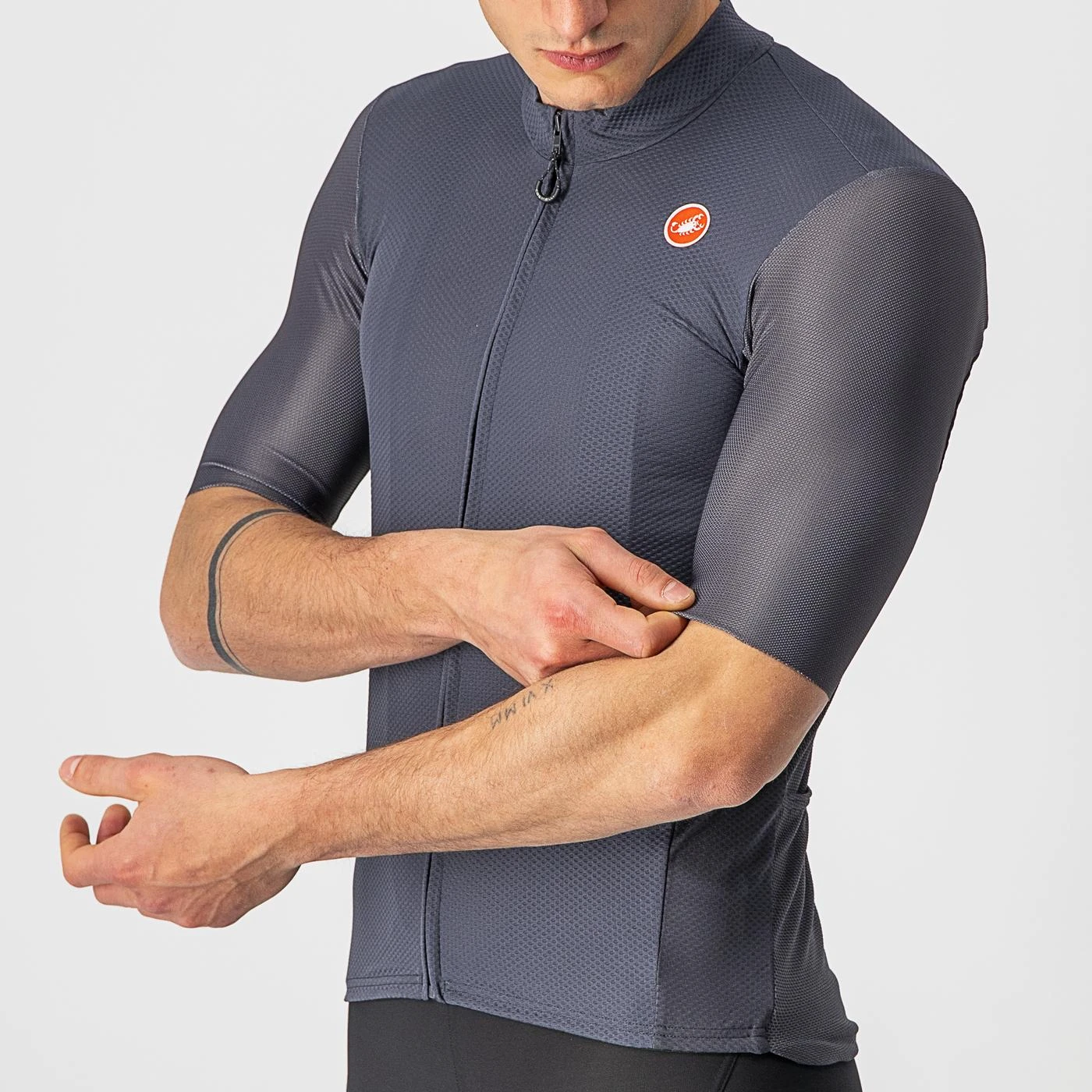 4. Tricou cu maneca scurta Castelli Endurance Elite, Antracit, XXXL XXXL, Antracit