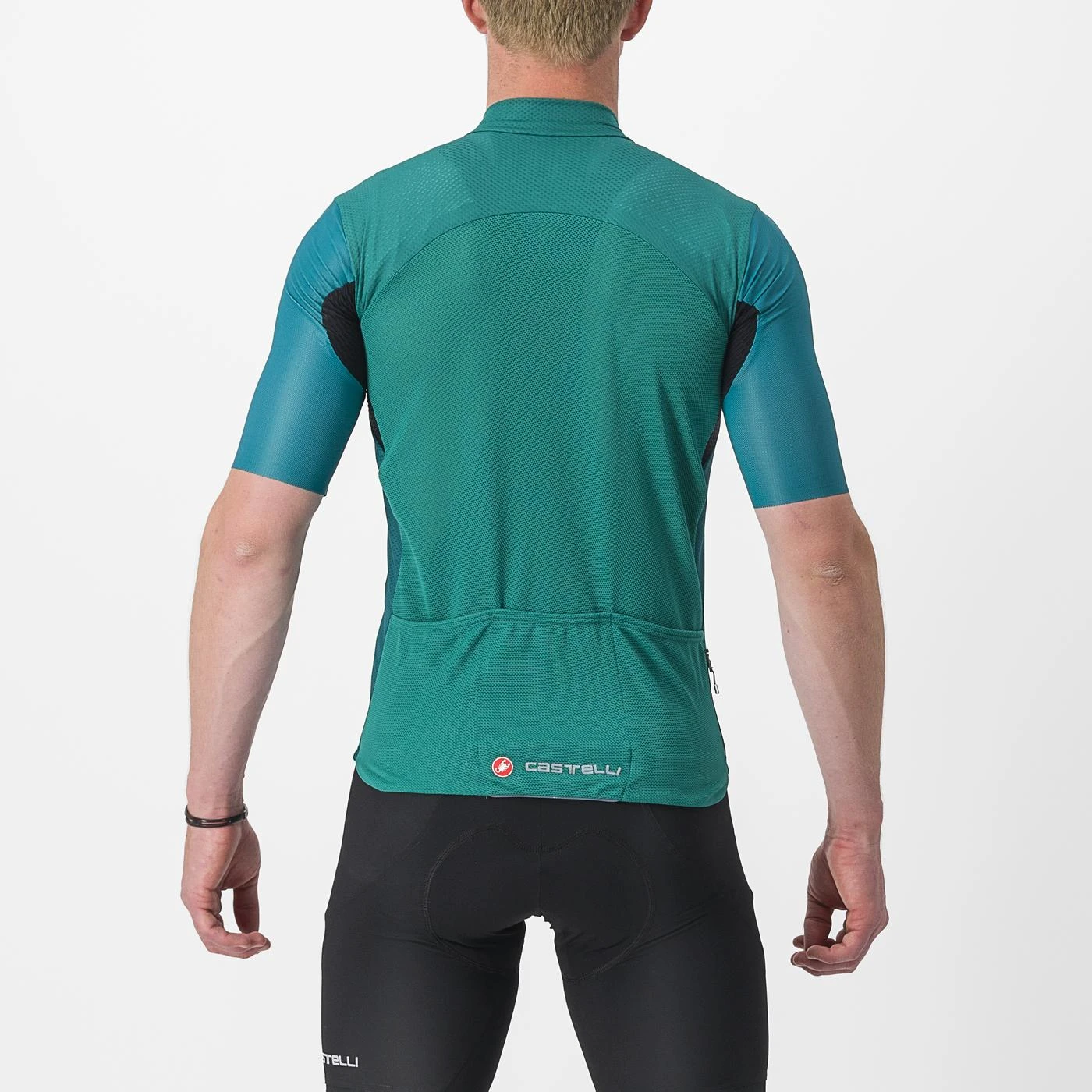 2. Tricou cu maneca scurta Castelli Endurance Elite, Turcoaz, L L, Turcoaz
