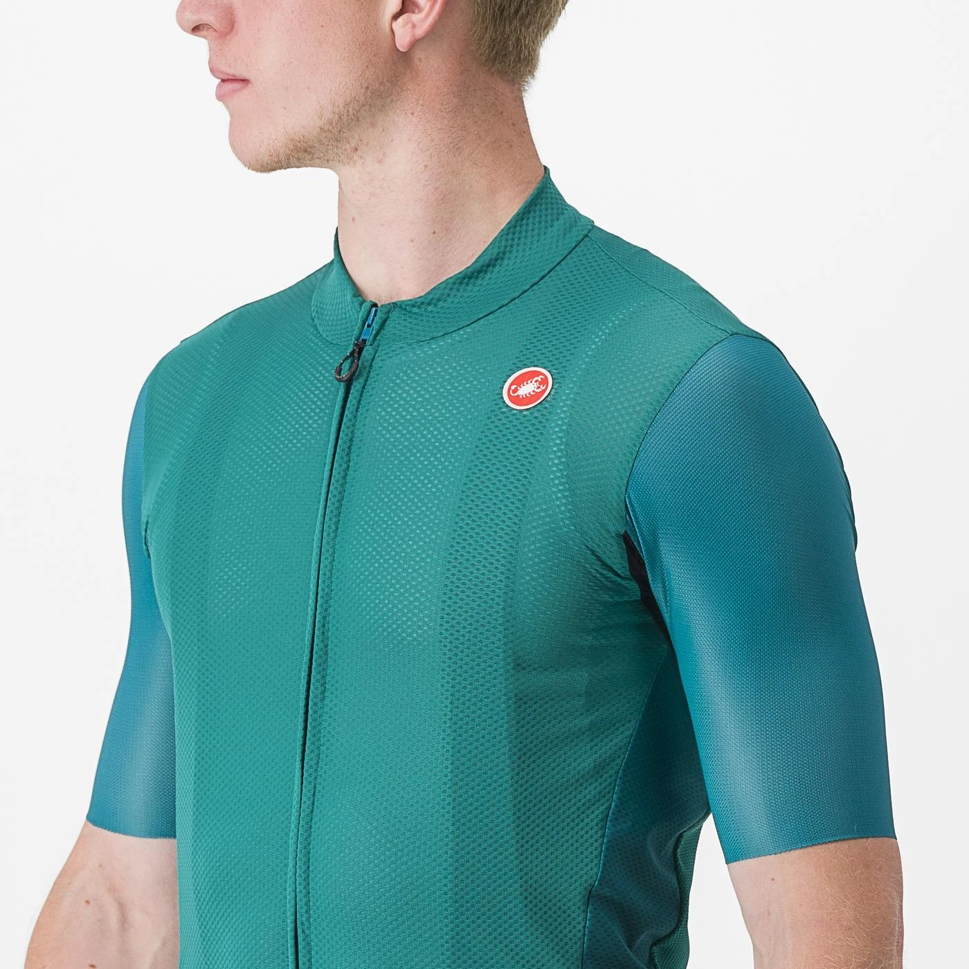 5. Tricou cu maneca scurta Castelli Endurance Elite, Turcoaz, L L, Turcoaz