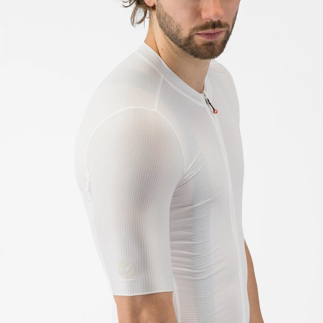 5. Tricou cu maneca scurta Castelli Espresso 2, pentru barbati, alb M M, Alb