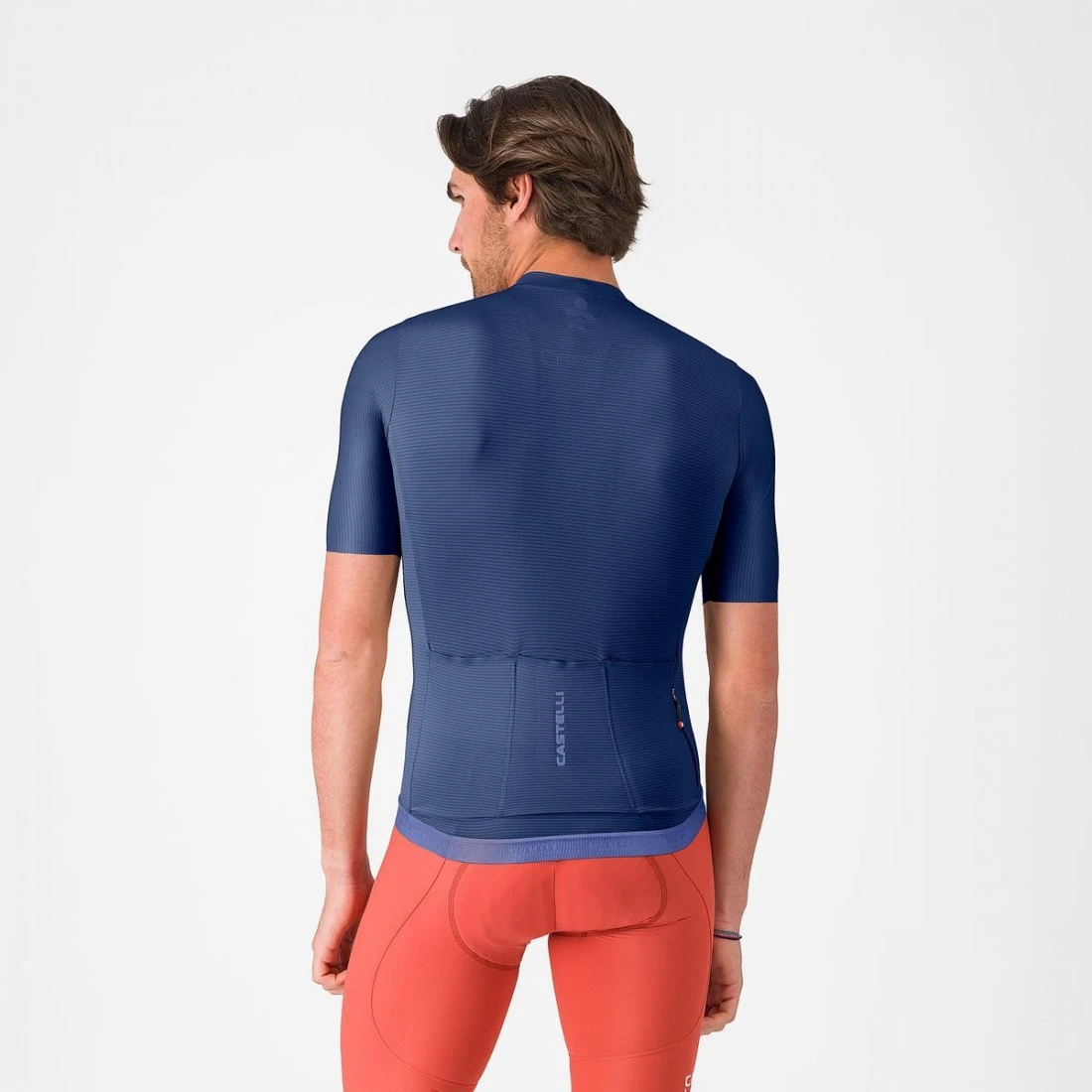 2. Tricou cu maneca scurta Castelli Espresso 2, pentru barbati, albastru belgian S S, Albastru Belgian