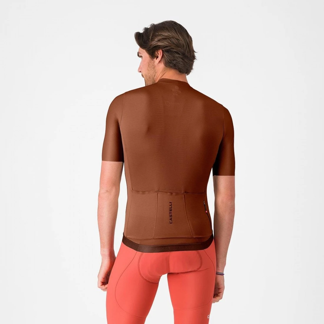 2. Tricou cu maneca scurta Castelli Espresso 2, pentru barbati, maro inchis XXXL XXXL, Maro Inchis