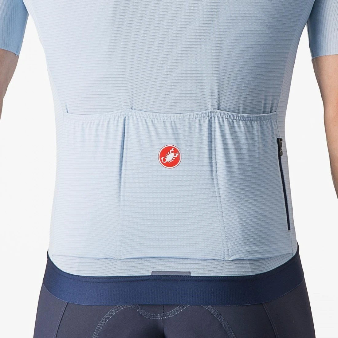 4. Tricou cu maneca scurta Castelli Espresso, Bleu, M M, Bleu