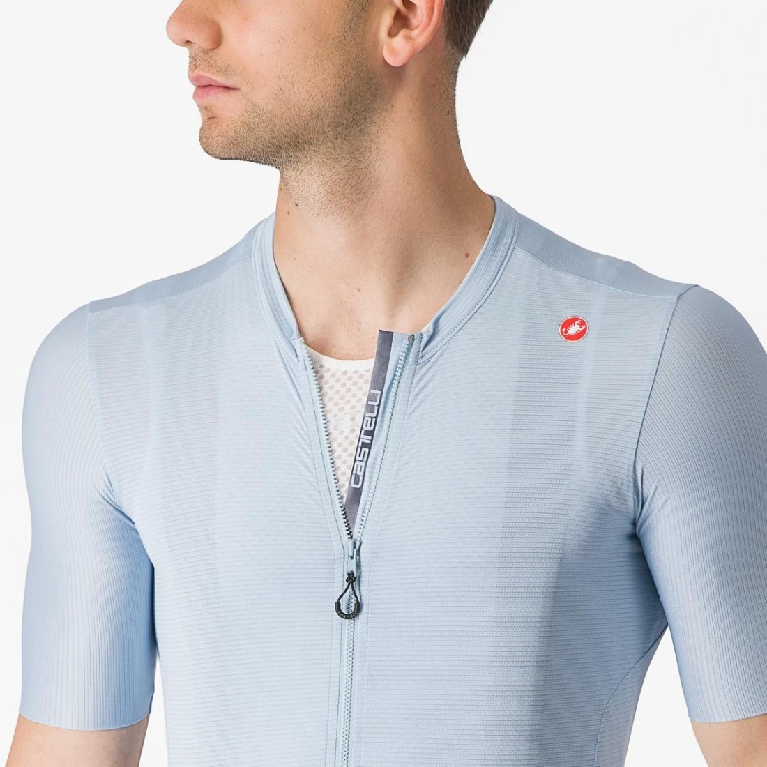 5. Tricou cu maneca scurta Castelli Espresso, Bleu, M M, Bleu