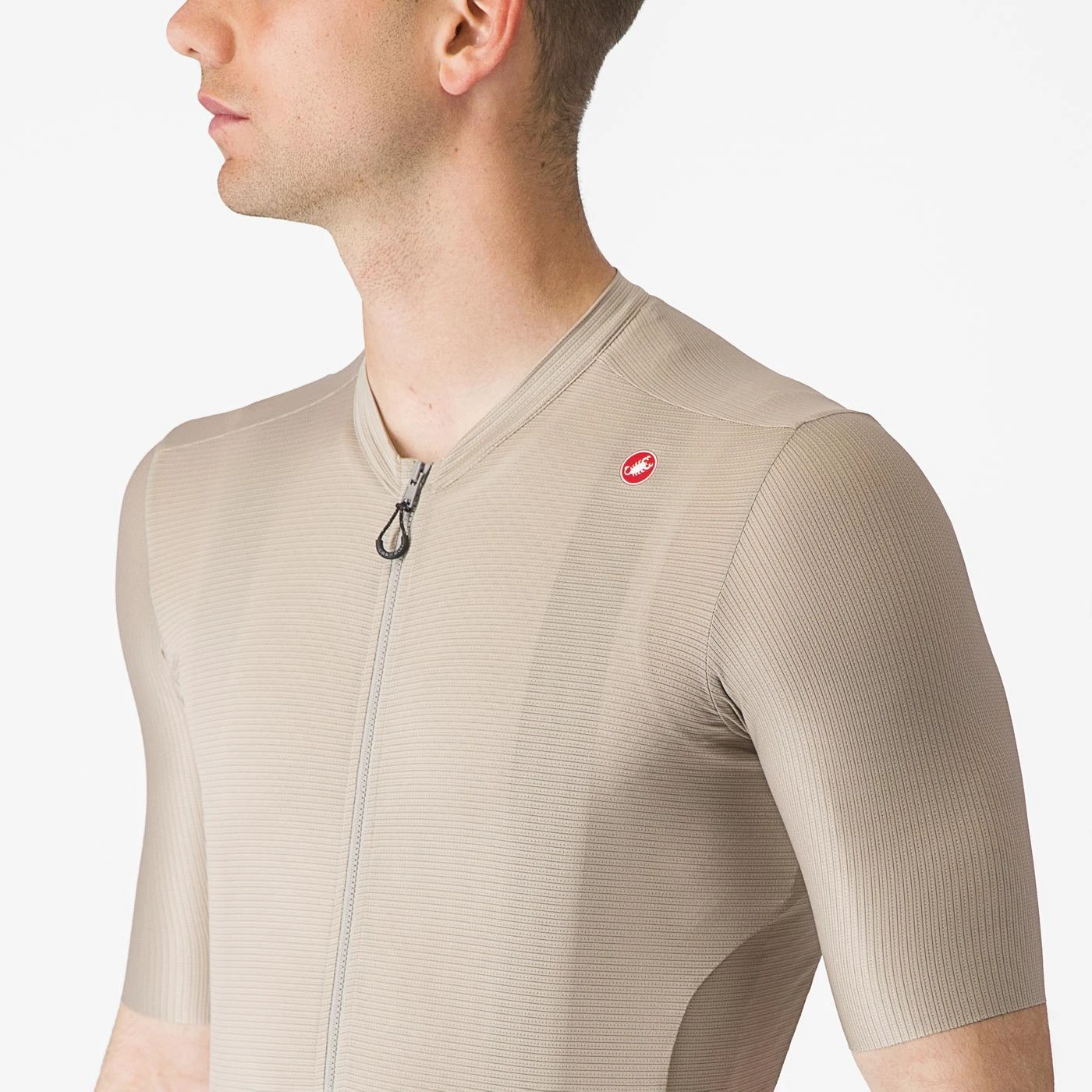 5. Tricou cu maneca scurta Castelli Espresso, pt barbati, gri argila negru, L Gri Argila/Negru, L