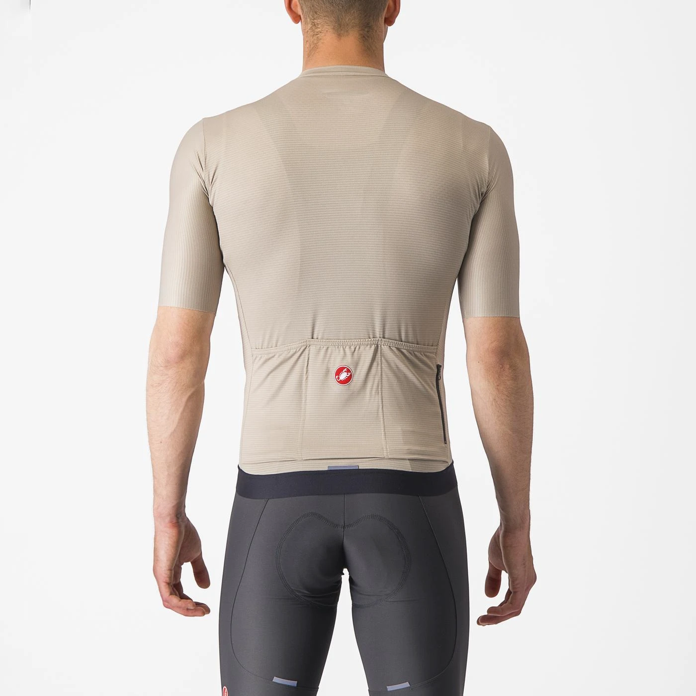 3. Tricou cu maneca scurta Castelli Espresso, pt barbati, gri argila negru, L Gri Argila/Negru, L