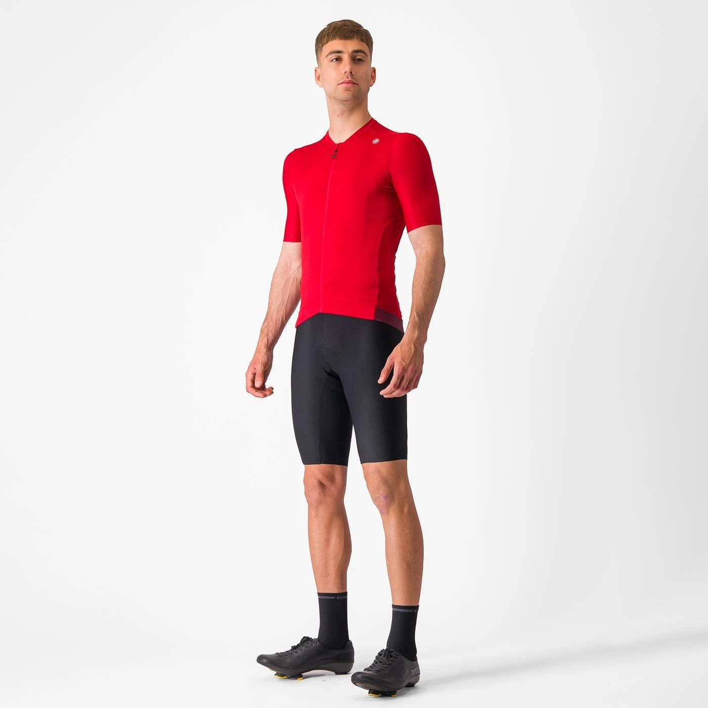 4. Tricou cu maneca scurta Castelli Espresso, pentru barbati, rosu aprins visiniu inchis, L Rosu Aprins/Visiniu Inchis, L