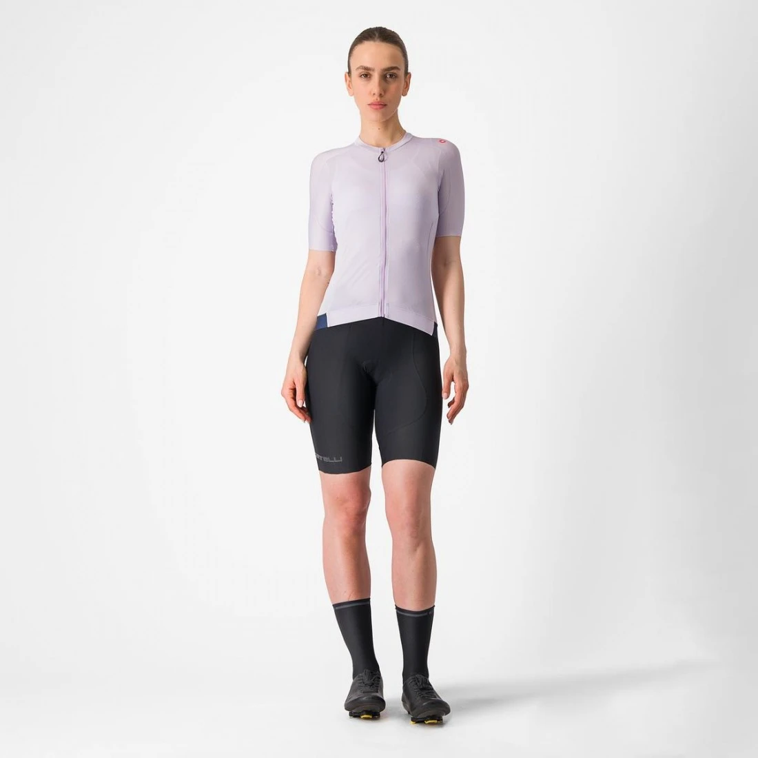 7. Tricou cu maneca scurta Castelli Espresso W, pentru femei, violet pastel mov nocturn inchis, M Violet Pastel/Mov Nocturn Inchis, M
