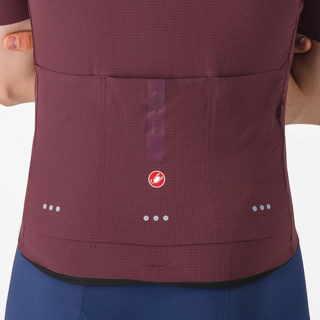4. Tricou cu maneca scurta Castelli Premio EVO, pentru barbati, visiniu inchis, S Visiniu Inchis, S