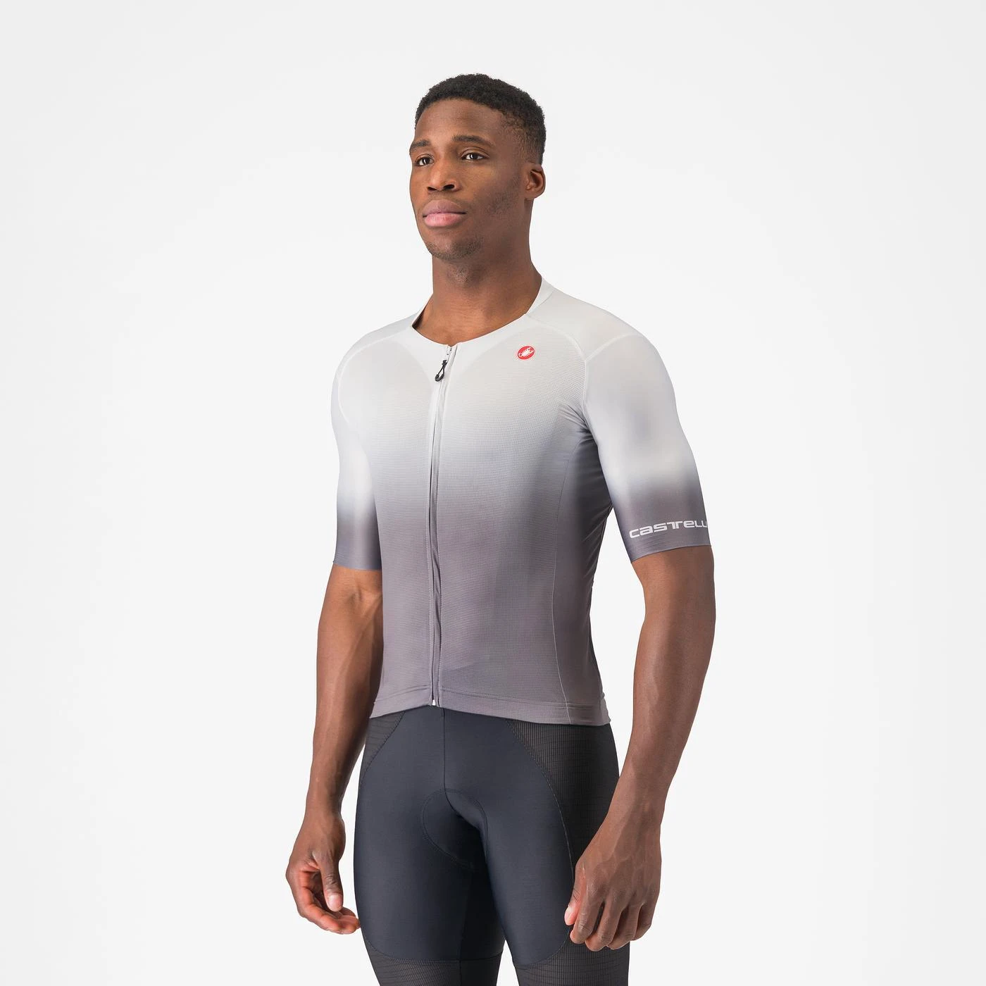 Tricou cu maneca scurta Castelli UPF, pentru barbati, gri argintiu, XS Gri Argintiu, XS - 185271