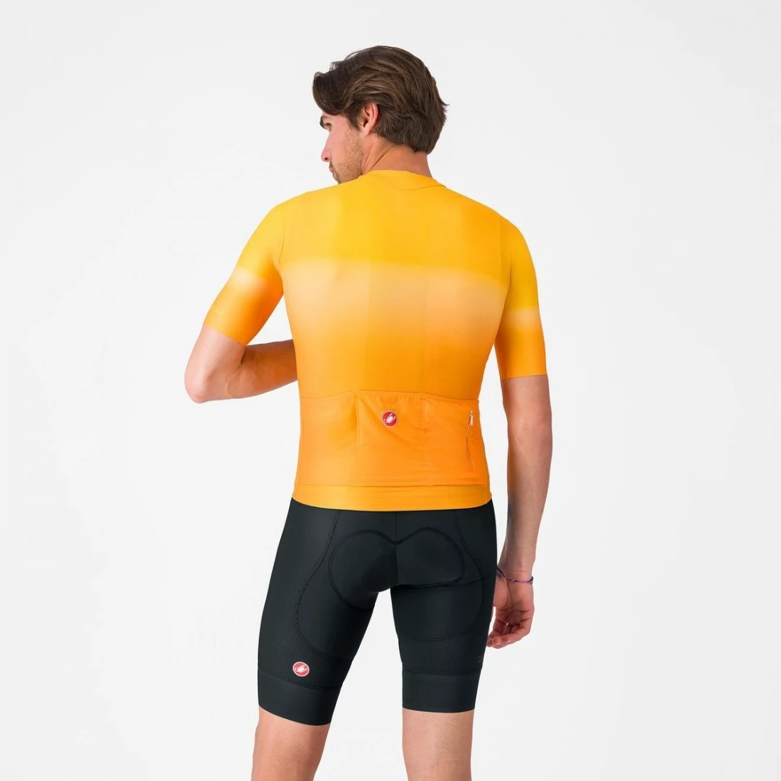 5. Tricou cu maneca scurta Castelli UPF, pentru barbati, portocaliu aprins, L L, Portocaliu