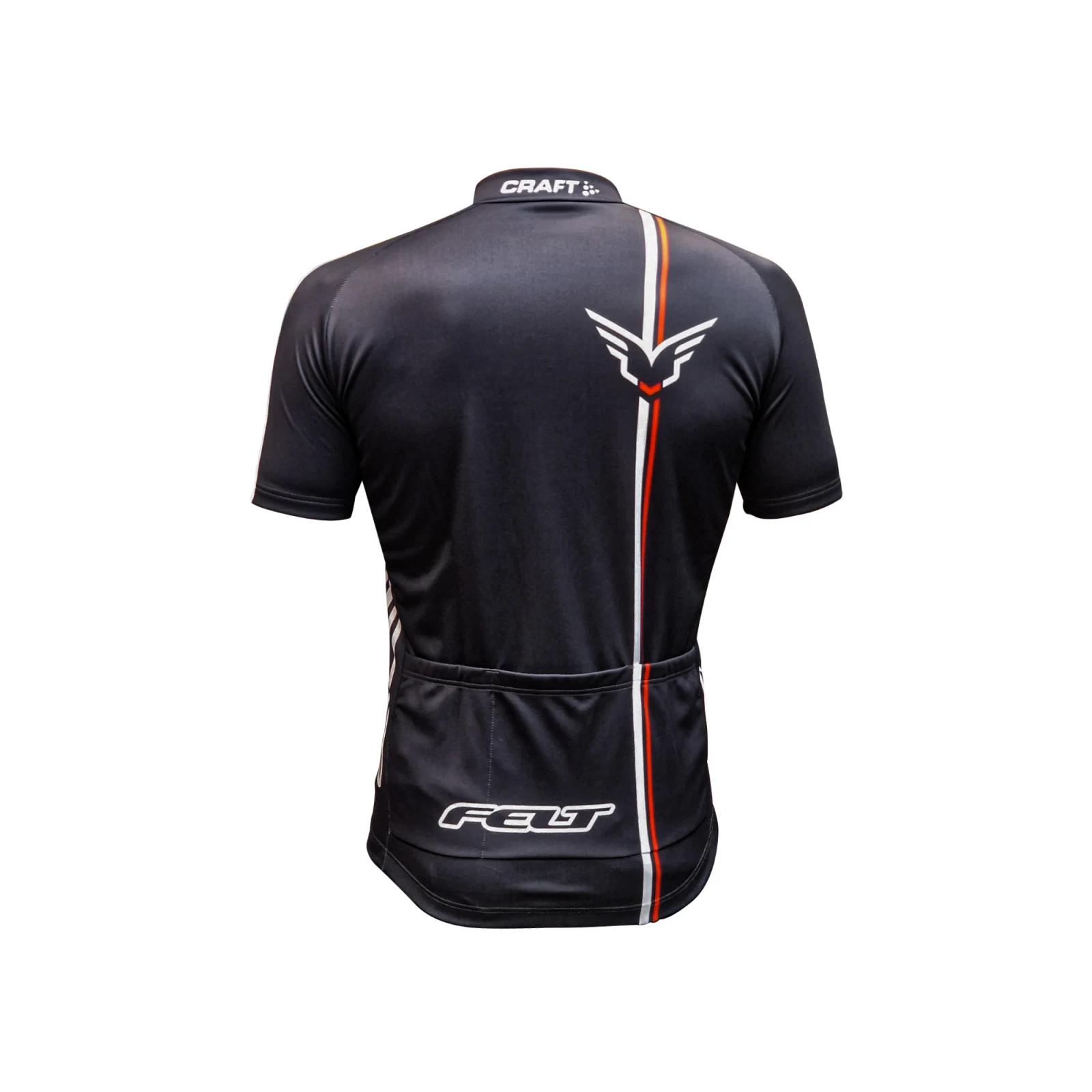 2. Tricou cu maneca scurta Craft L2 Felt Team, Negru Alb Rosu, M M