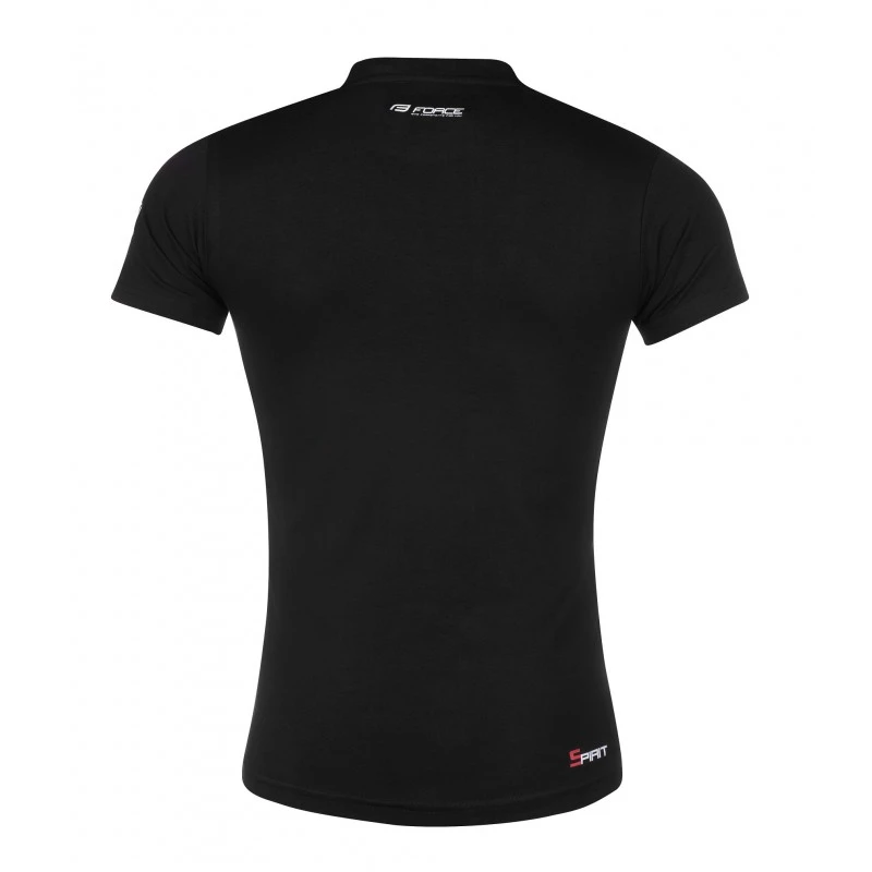 2. Tricou cu maneca scurta Force Spirit negru M M