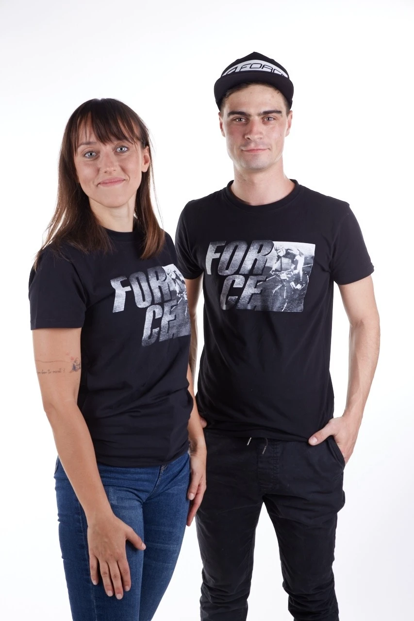 3. Tricou cu maneca scurta Force Spirit negru XL XL