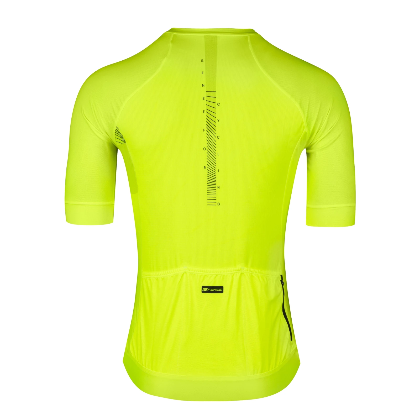 2. Tricou cu maneca scurta Force Sway Galben Fluo L L, Galben fluo