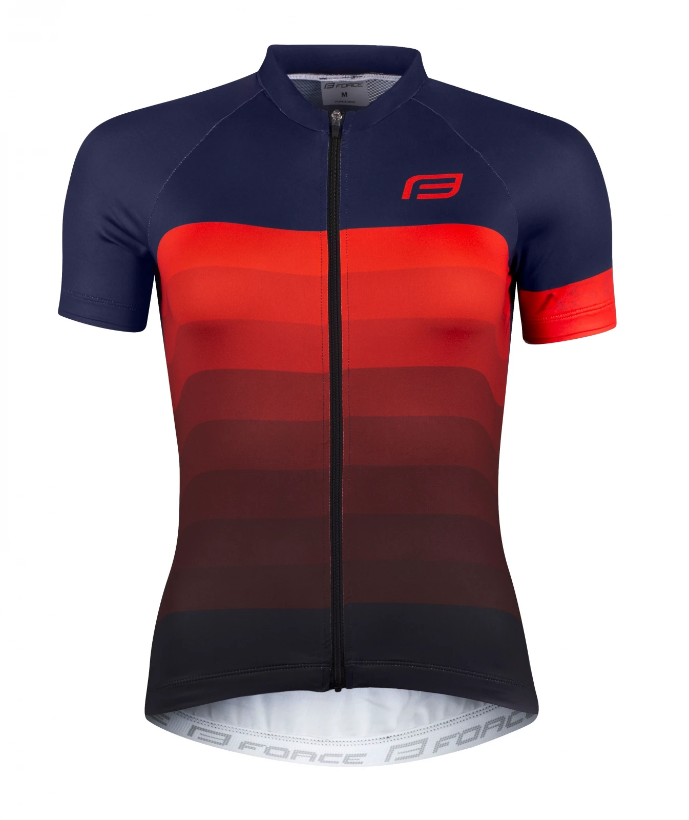 1. Tricou Force F Ascent Lady Albastru-Rosu M M, Bleumarin/Rosu