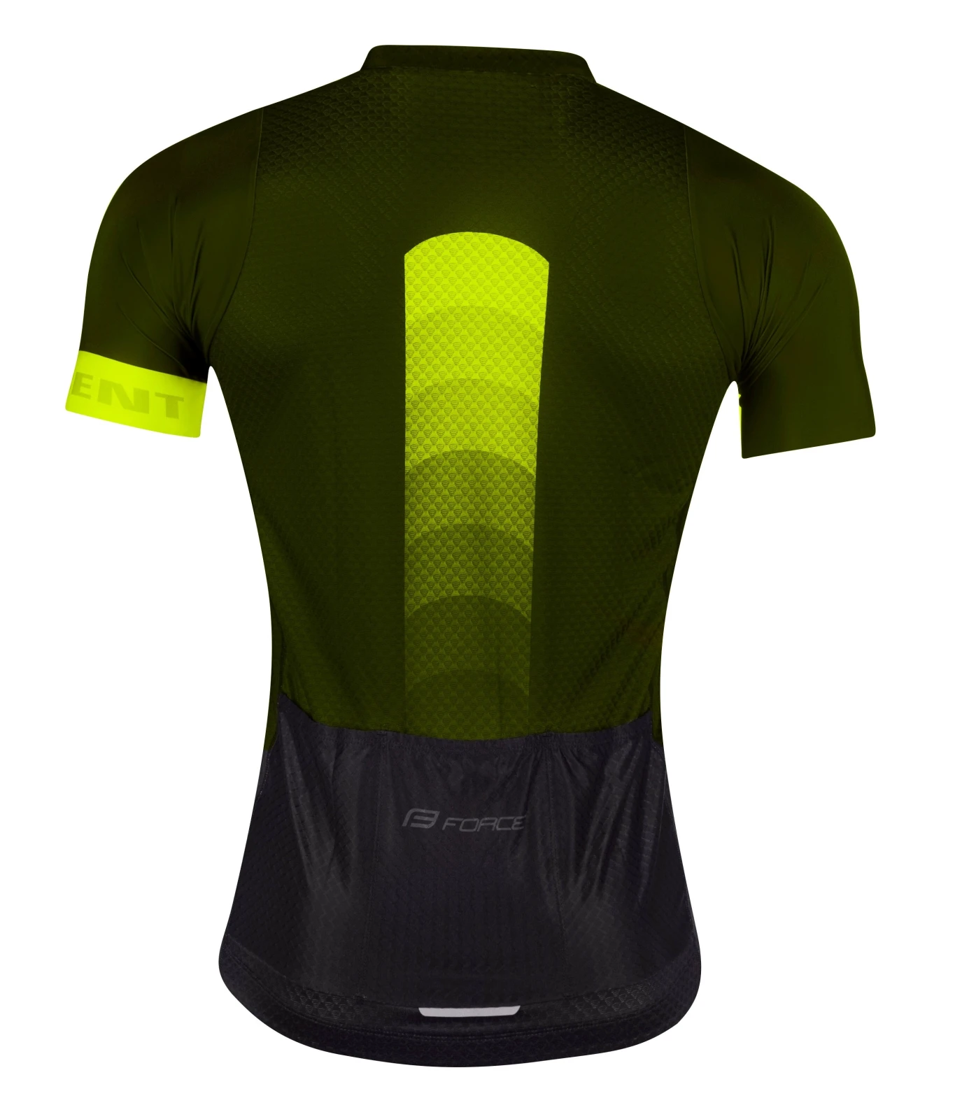 2. Tricou Force F Ascent Verde - Galben Fluo M M, Negru/Galben fluo