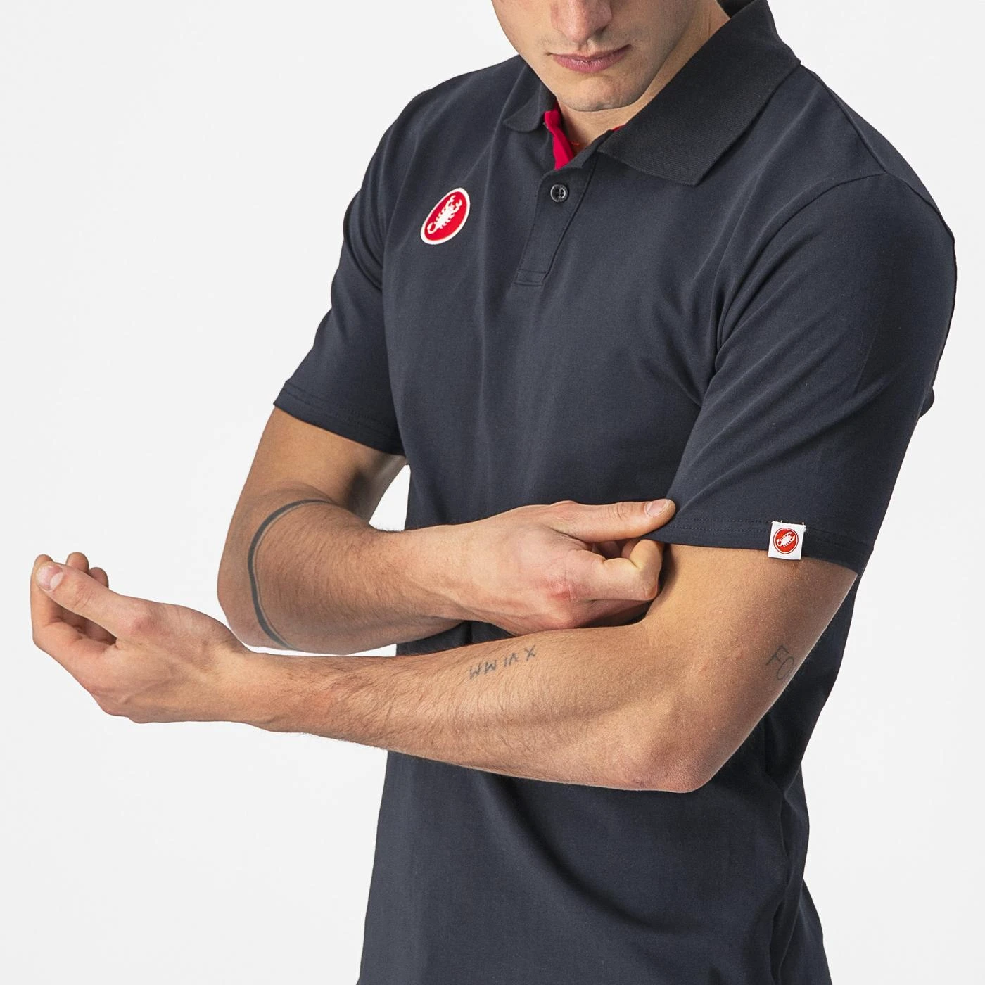 3. Tricou polo Castelli Race Day, pt barbati, negru, XXL Negru, XXL