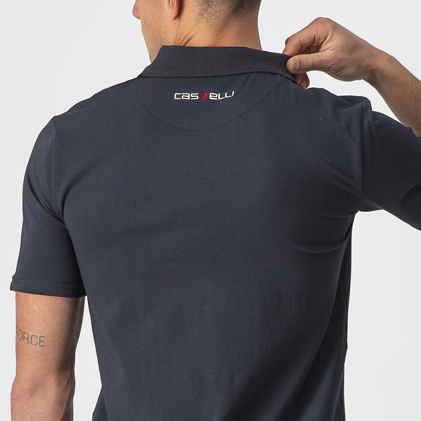 5. Tricou polo Castelli Race Day, pt barbati, negru, XXL Negru, XXL