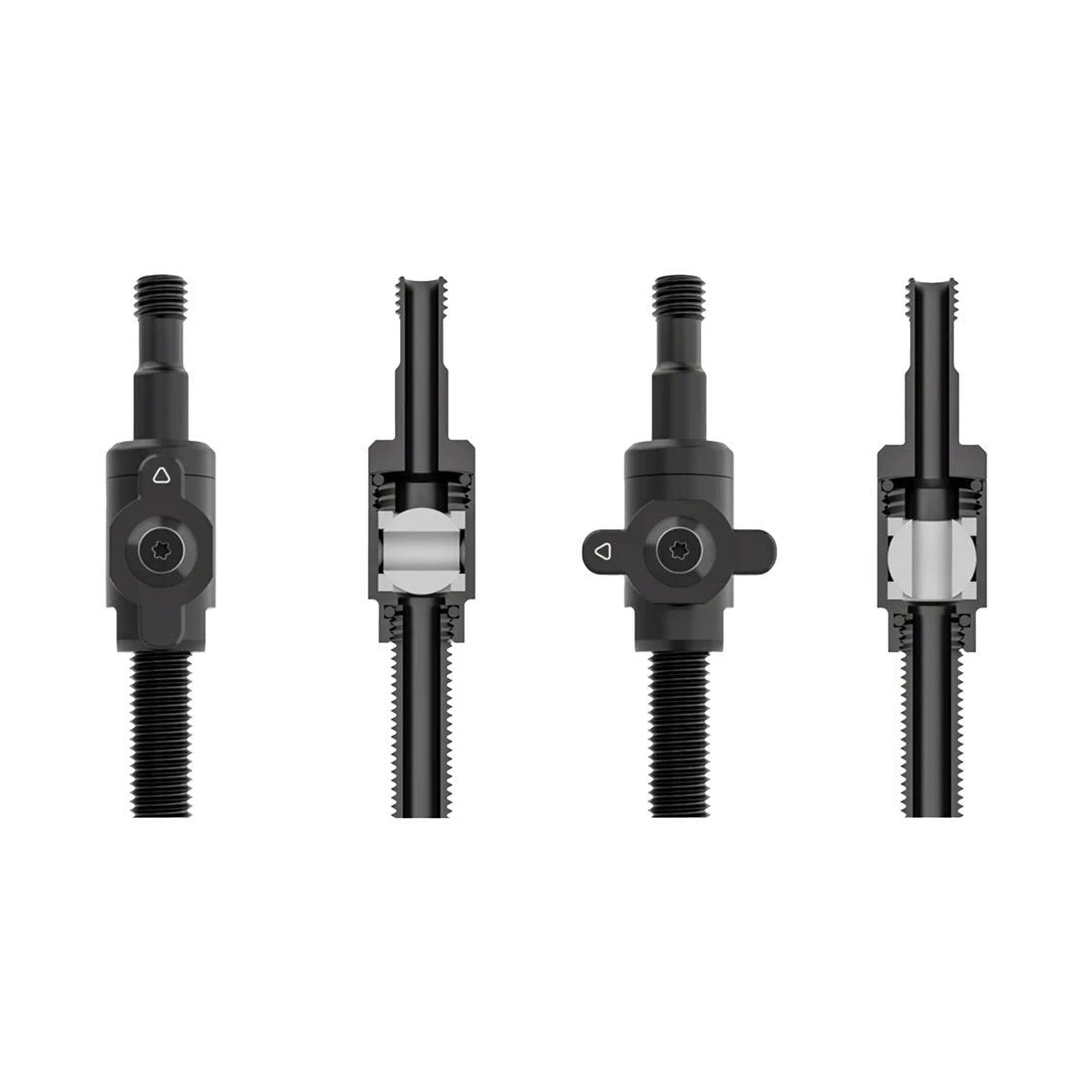2. Valve tubeless Muc-Off Big Bore Hybrid 35mm (M), Negru 35mm, Negru