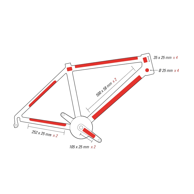 4. Folie Protectie Cadru Bicicleta ZEFAL Skin Armor Matt - L