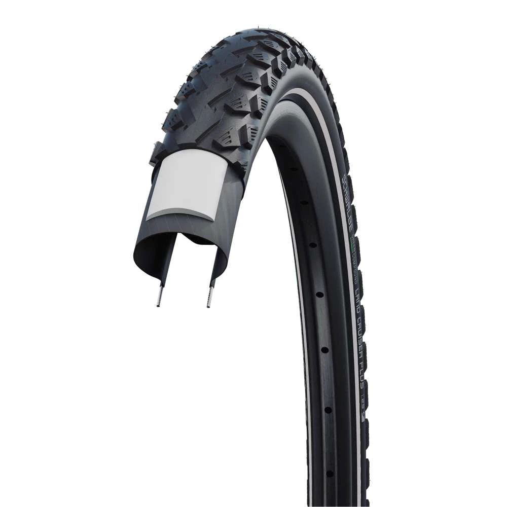 3. Cauciuc SCHWALBE Land Cruiser Plus - 26x1.75 (47-559) HS450 B/B+RT, Green - Sarma