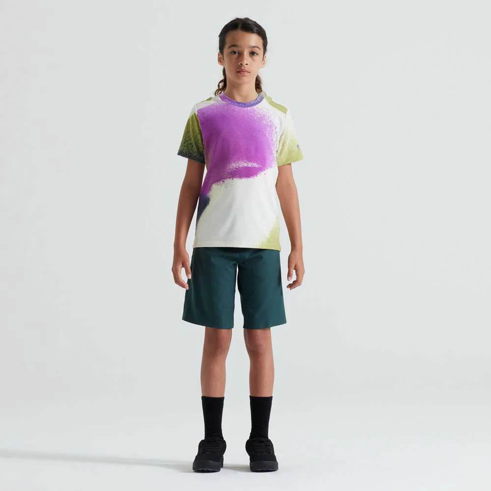 5. Tricou Ciclism Copii SPECIALIZED Youth Trail (S/S) - Birch White/Multi Spindrift S