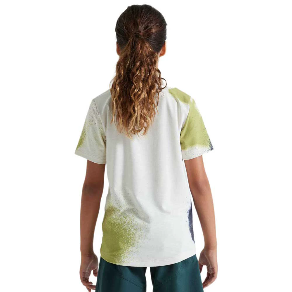 4. Tricou Ciclism Copii SPECIALIZED Youth Trail (S/S) - Birch White/Multi Spindrift S