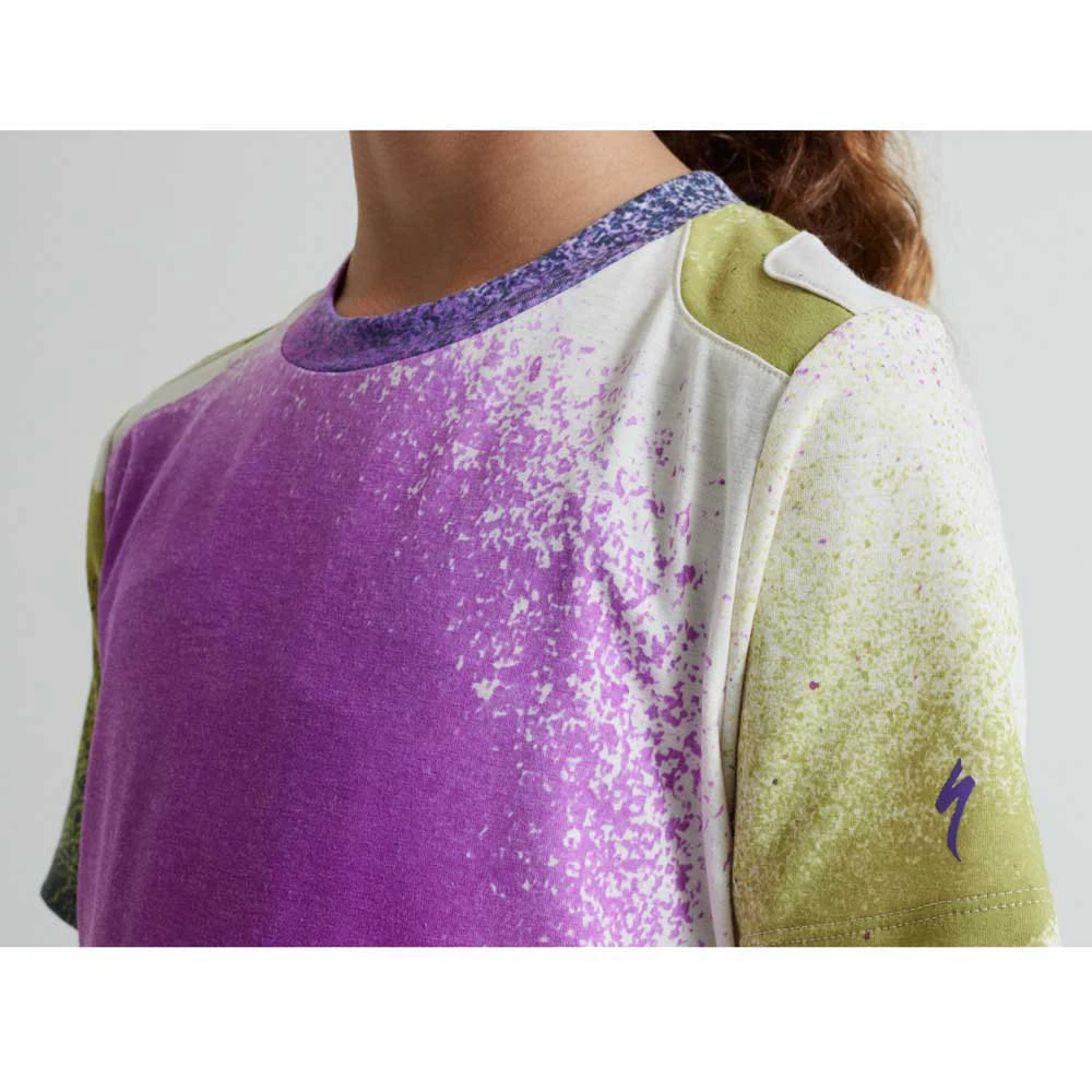 2. Tricou Ciclism Copii SPECIALIZED Youth Trail (S/S) - Birch White/Multi Spindrift S