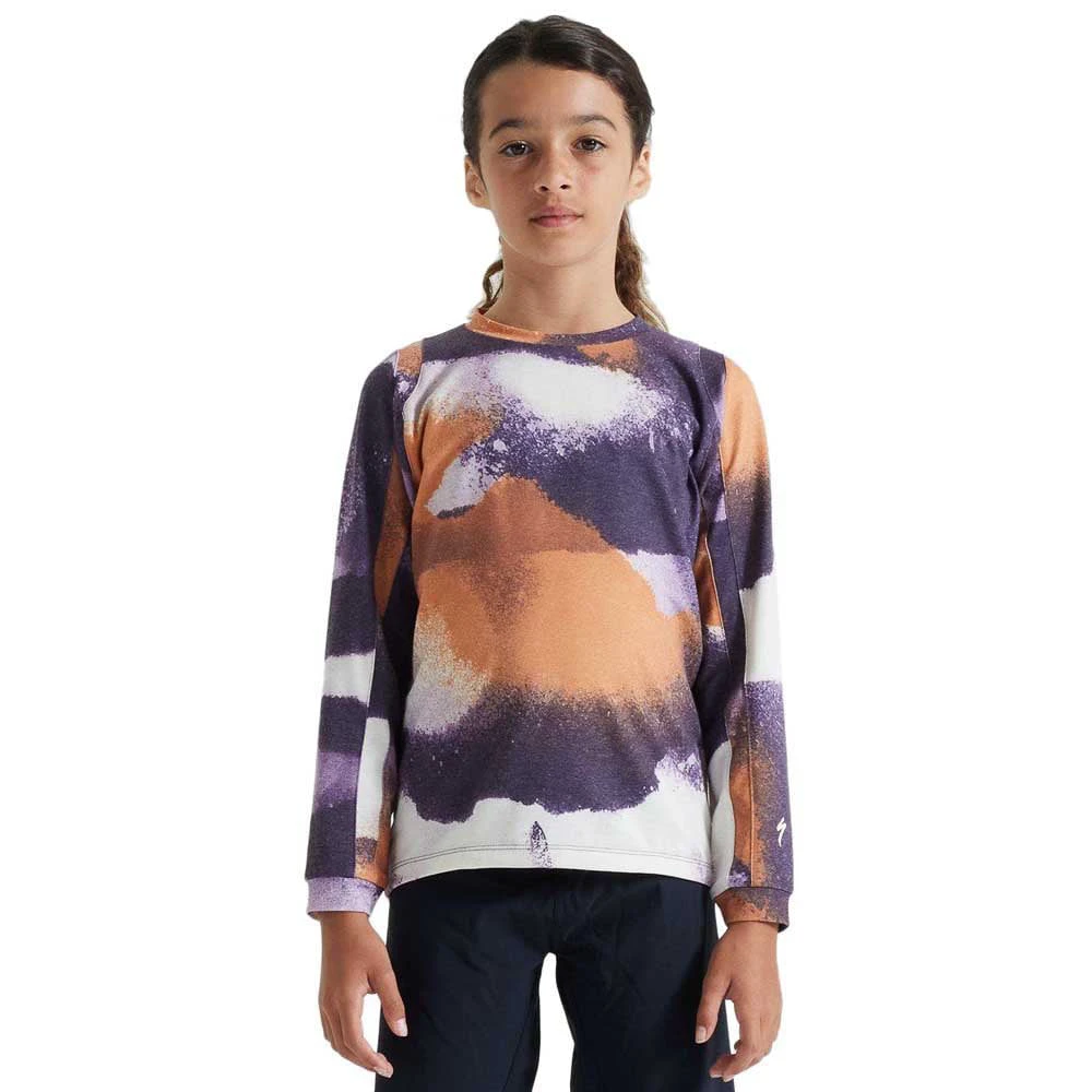 1. Tricou Ciclism Copii SPECIALIZED Youth Trail (L/S) - Dusk Spindrift M