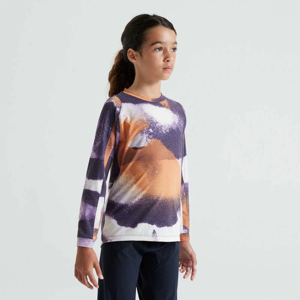 2. Tricou Ciclism Copii SPECIALIZED Youth Trail (L/S) - Dusk Spindrift M