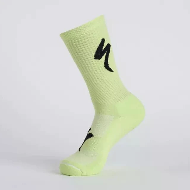 2. Sosete Ciclism SPECIALIZED Techno Mtb Logo Tall - Limestone M