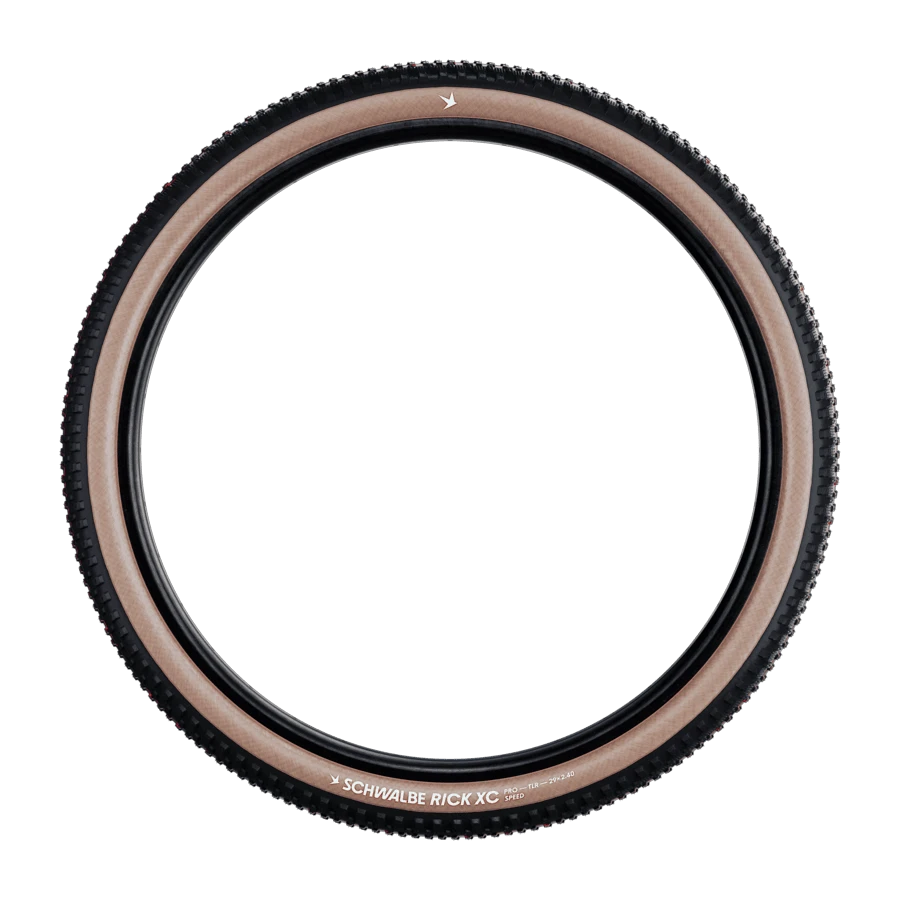 3. Cauciuc SCHWALBE Rick XC - 29x2.40 (62-622) Transparent Sidewall, Addix Speed 67EPI - Pliabil