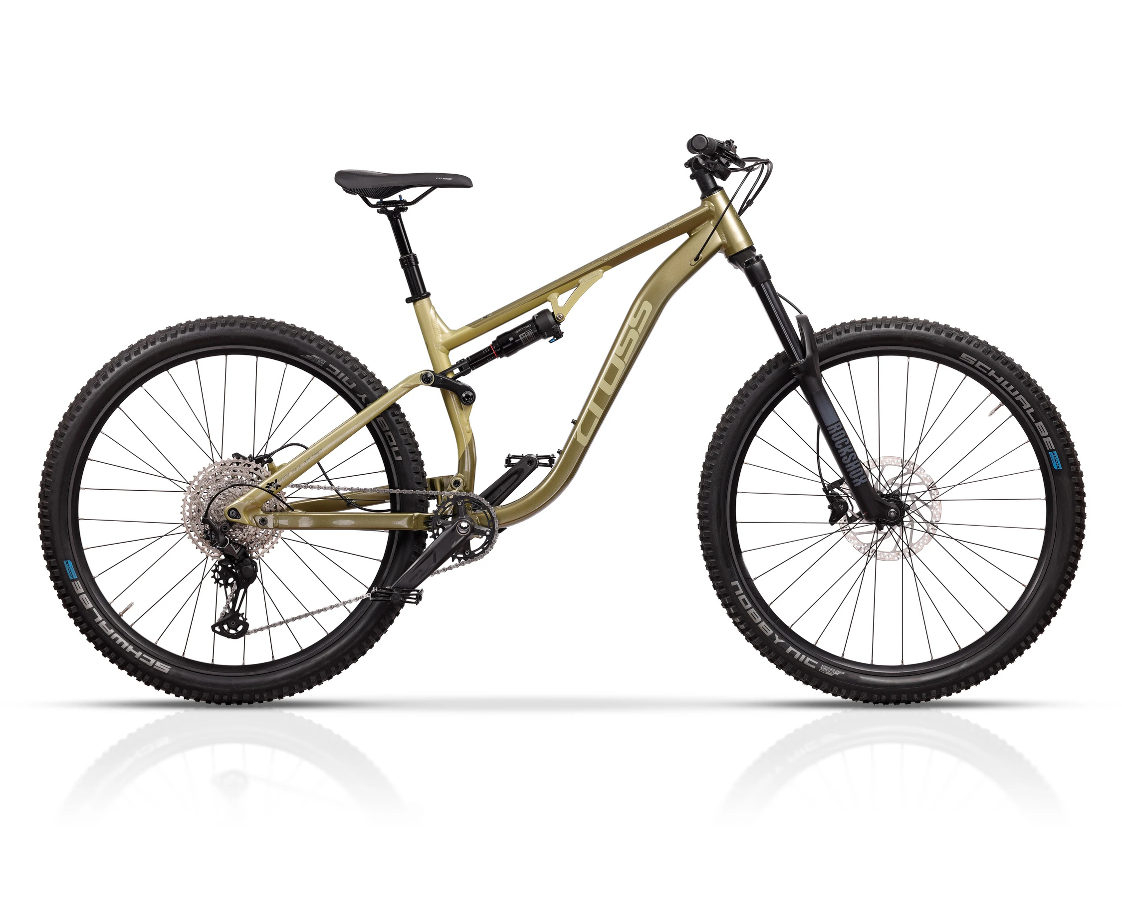 1. Bicicleta Full Suspension CROSS RTX FS 29 - Khaki 400mm