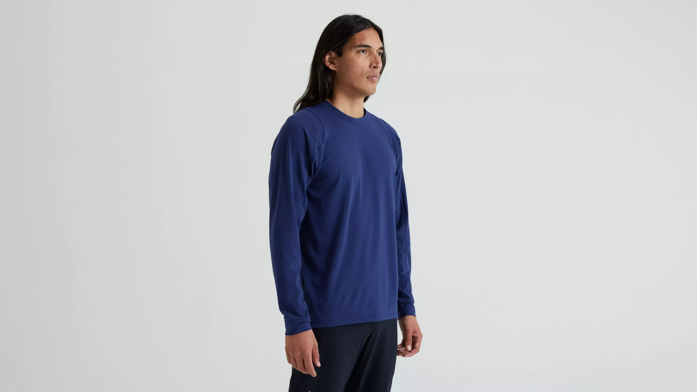 3. Tricou Ciclism SPECIALIZED Men's Trail Air (L/S) - Deep Marine S