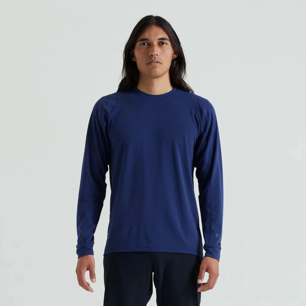 2. Tricou Ciclism SPECIALIZED Men's Trail Air (L/S) - Deep Marine S