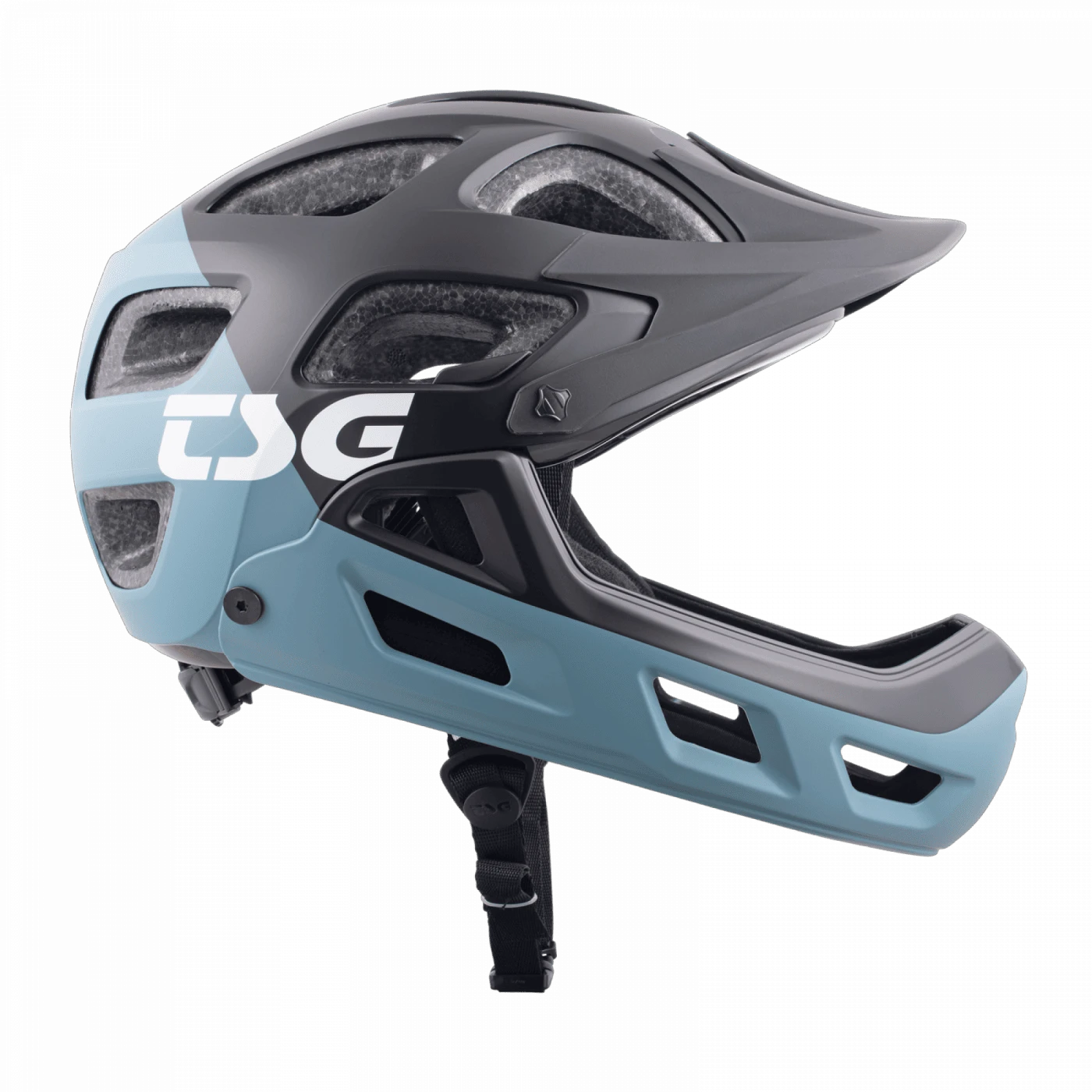 4. Casca Ciclism Full Face TSG Seek FR Graphic Design - Flow Black-Blue S/M