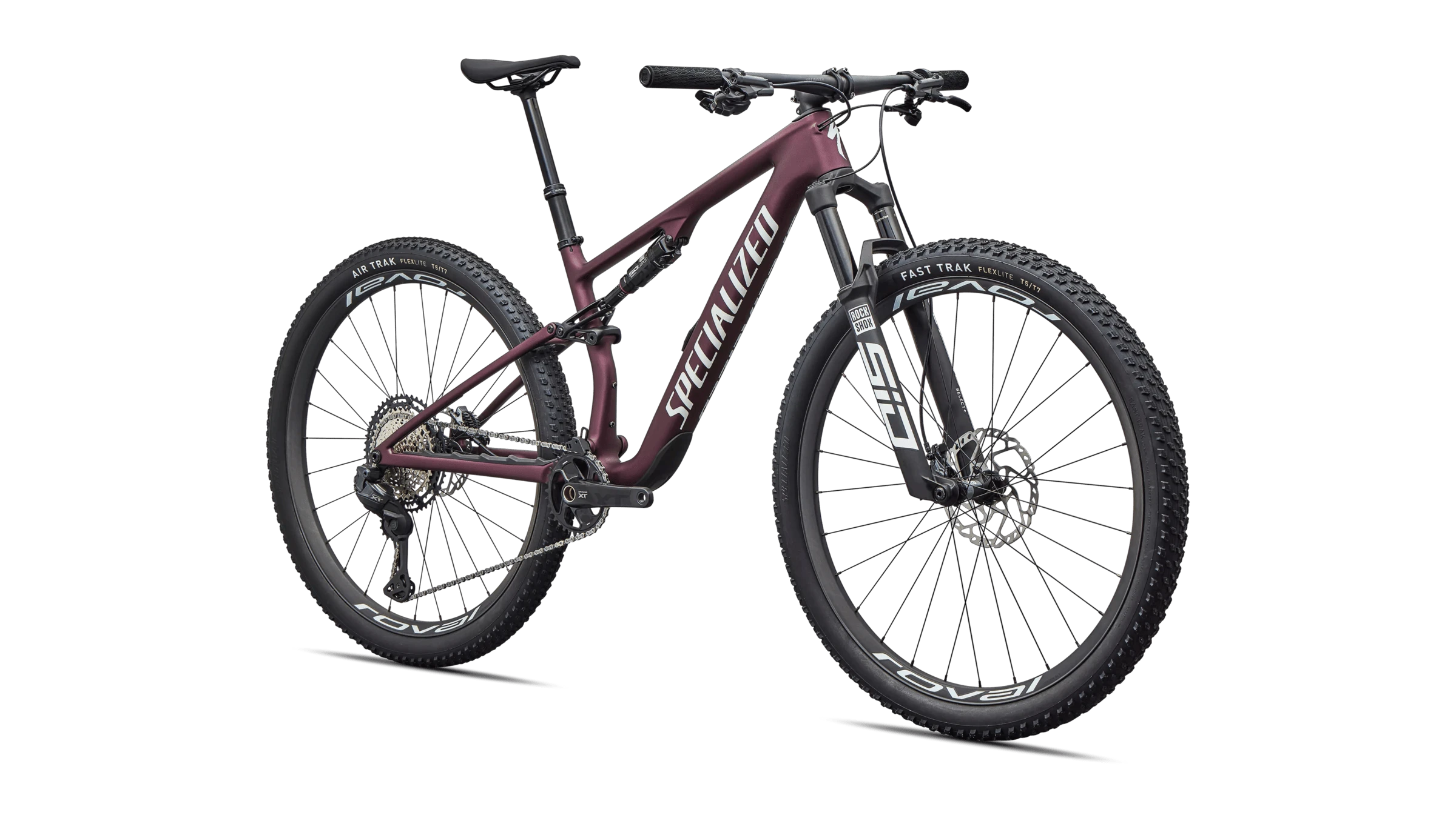 5. Bicicleta Full Suspension SPECIALIZED Epic 8 Expert - Shimano XT Di2 - Satin Bordeaux Metallic XS