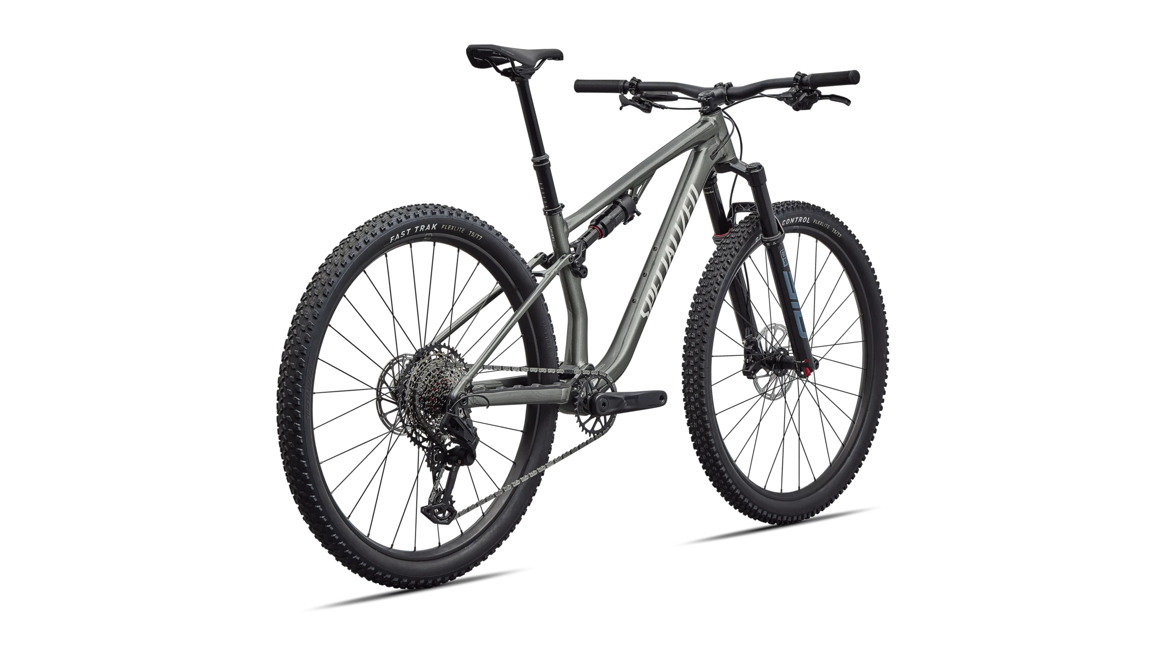 5. Bicicleta Full Suspension SPECIALIZED Chisel Comp - Gloss Charcoal Tint Over Silver Dust XS