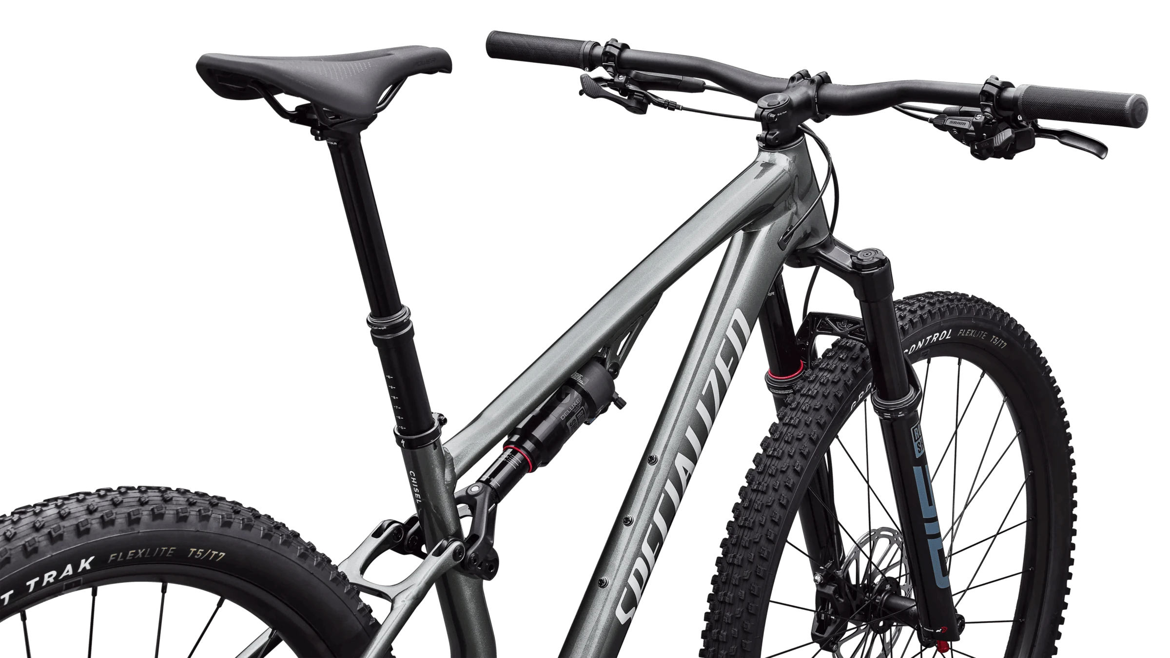 3. Bicicleta Full Suspension SPECIALIZED Chisel Comp - Gloss Charcoal Tint Over Silver Dust XS