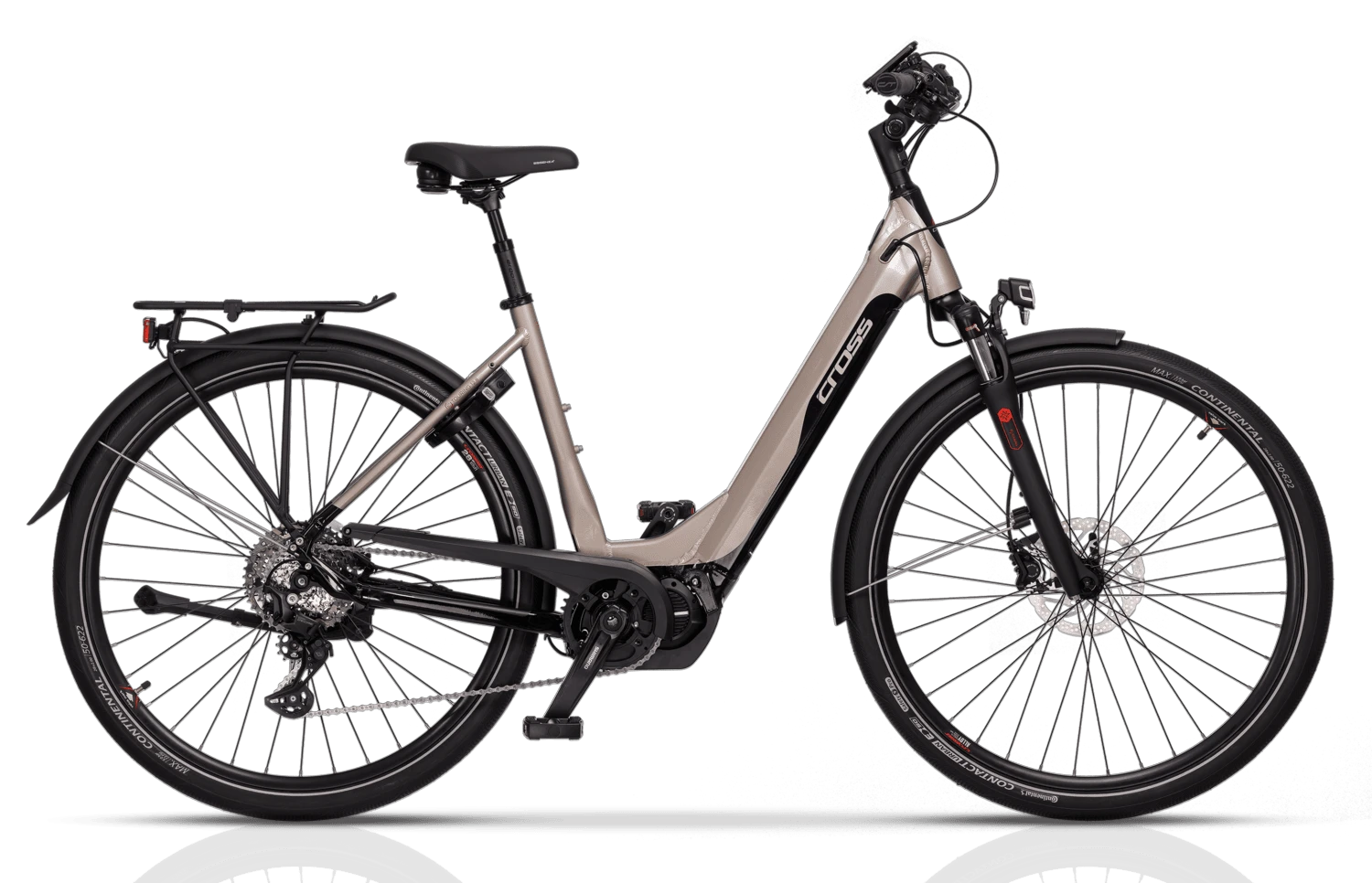 1. Bicicleta Electrica CROSS E-Touring 12.8 Steps Wave - 450mm