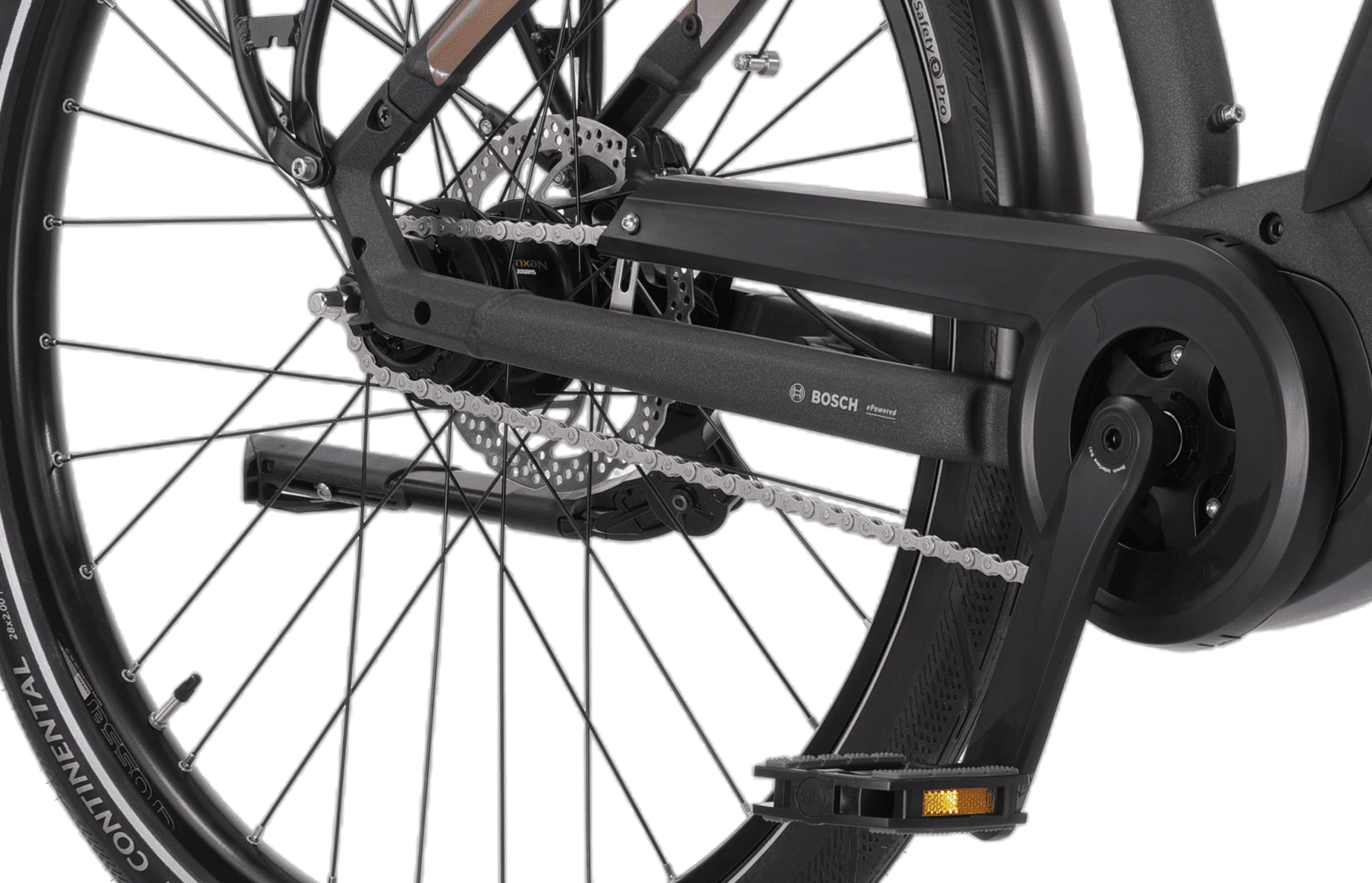 4. Bicicleta Electrica CREON Motive TF 1.7 Bosch Wave - Black/Brown 460mm