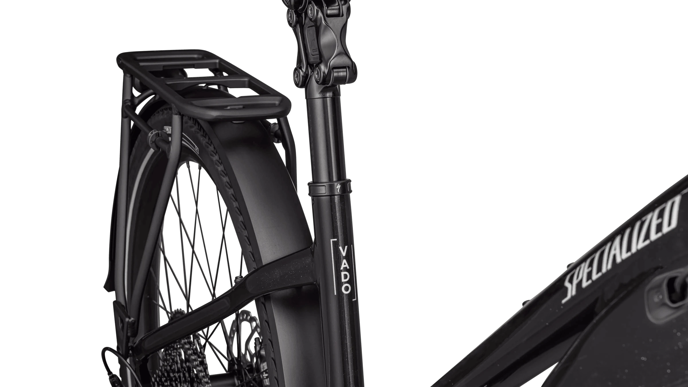 3. Bicicleta Electrica SPECIALIZED Turbo Vado 5.0 Step-Through - Gloss Castblack/Satin Silver Reflectiv