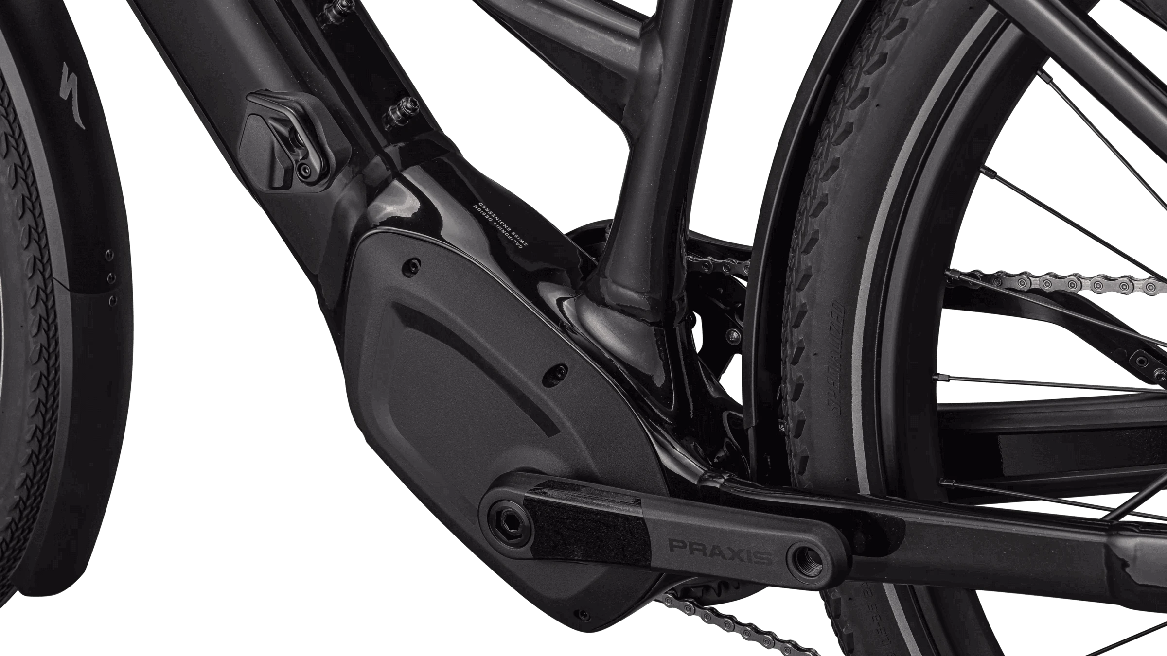 4. Bicicleta Electrica SPECIALIZED Turbo Vado 5.0 Step-Through - Gloss Castblack/Satin Silver Reflectiv