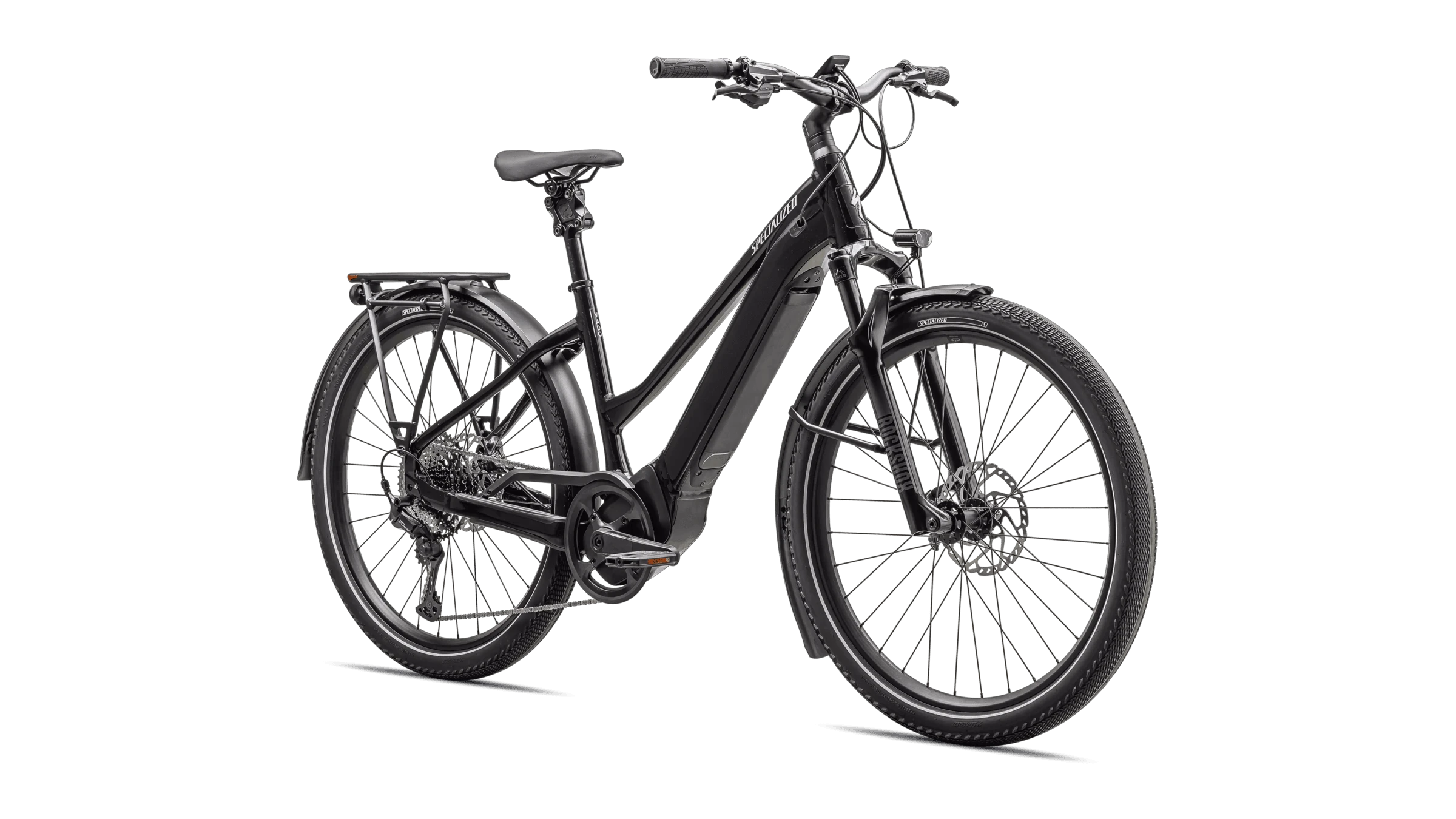 5. Bicicleta Electrica SPECIALIZED Turbo Vado 5.0 Step-Through - Gloss Castblack/Satin Silver Reflectiv